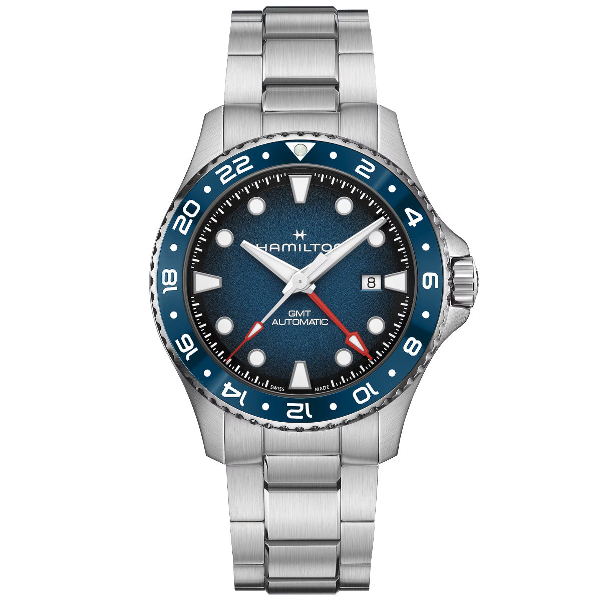ハミルトン HAMILTON カーキ ネイビー スキューバ GMT H82535140 腕時計 メンズ 自動巻き ダイバーズ KHAKI NAVY【2026 新作】【正規品】【60回分割手数料無料！】