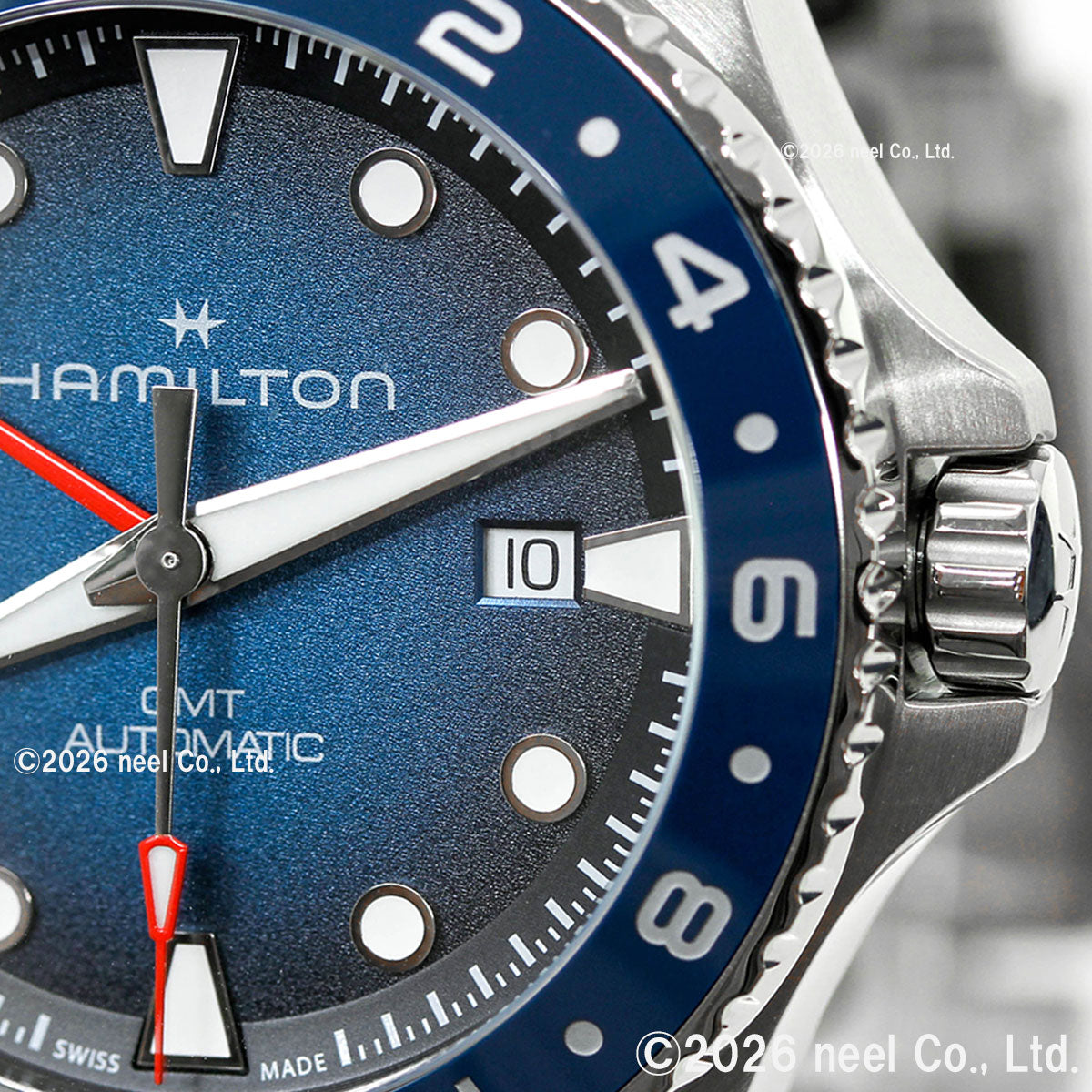 ハミルトン HAMILTON カーキ ネイビー スキューバ GMT H82535140 腕時計 メンズ 自動巻き ダイバーズ KHAKI NAVY【2026 新作】【正規品】【60回分割手数料無料！】