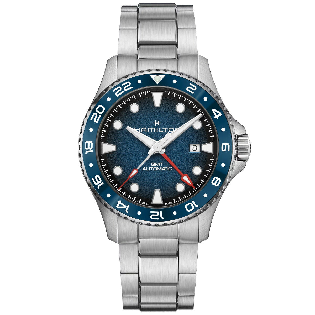 ハミルトン HAMILTON カーキ ネイビー スキューバ GMT H82535140 腕時計 メンズ 自動巻き ダイバーズ KHAKI NAVY【2026 新作】【正規品】【60回分割手数料無料！】