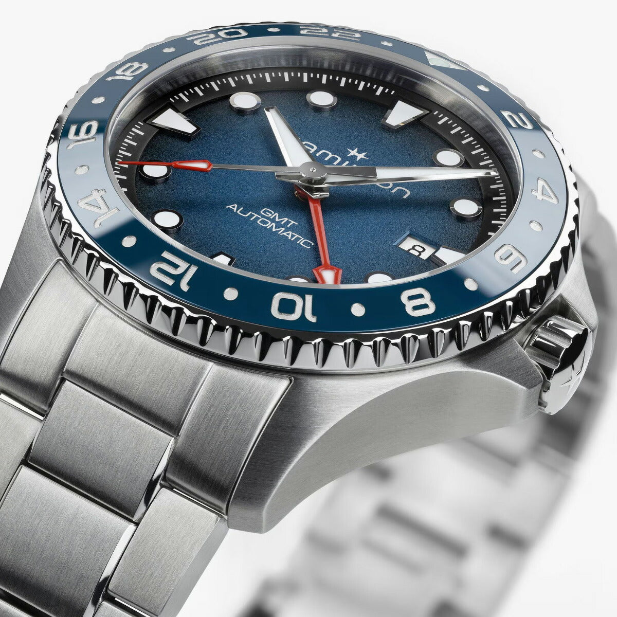 ハミルトン HAMILTON カーキ ネイビー スキューバ GMT H82535140 腕時計 メンズ 自動巻き ダイバーズ KHAKI NAVY【2026 新作】【正規品】【60回分割手数料無料！】