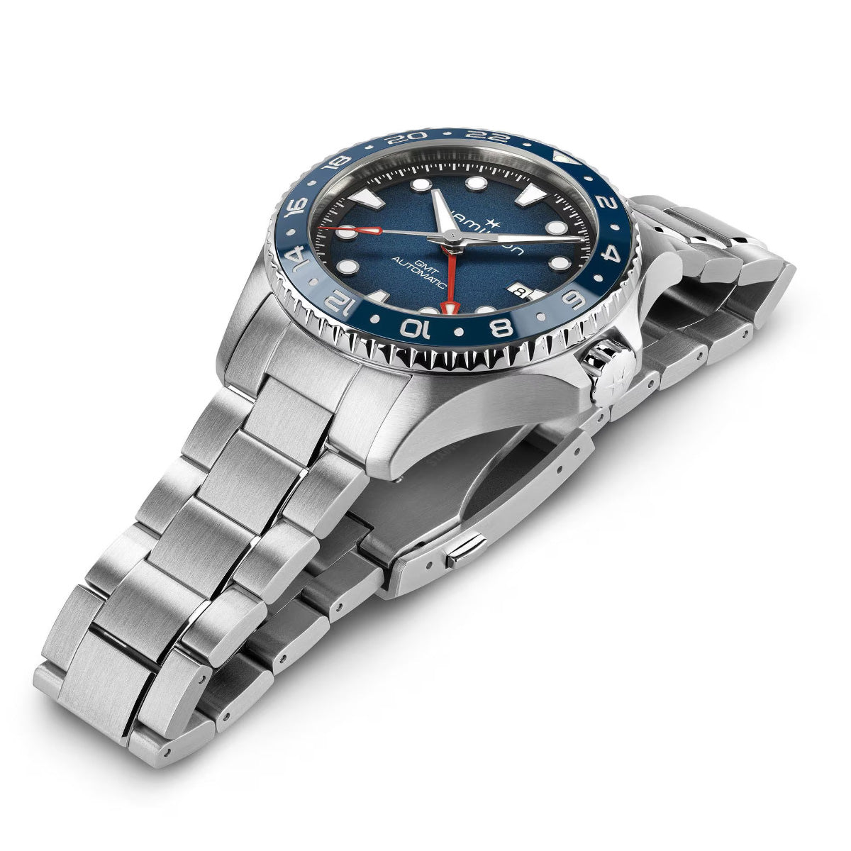 ハミルトン HAMILTON カーキ ネイビー スキューバ GMT H82535140 腕時計 メンズ 自動巻き ダイバーズ KHAKI NAVY【2026 新作】【正規品】【60回分割手数料無料！】