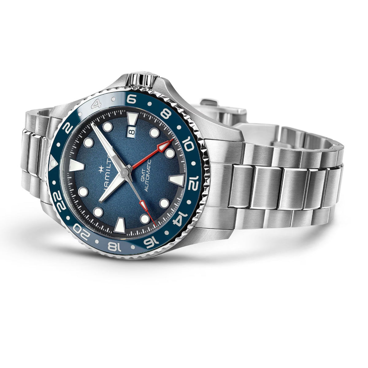 ハミルトン HAMILTON カーキ ネイビー スキューバ GMT H82535140 腕時計 メンズ 自動巻き ダイバーズ KHAKI NAVY【2026 新作】【正規品】【60回分割手数料無料！】