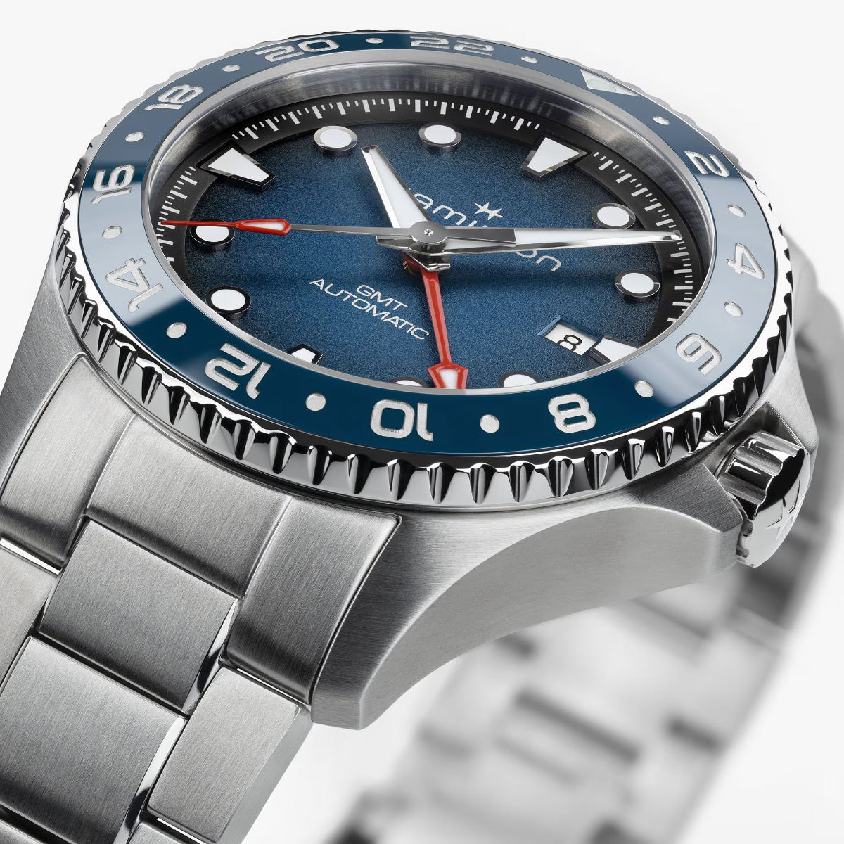 ハミルトン HAMILTON カーキ ネイビー スキューバ GMT H82535140 腕時計 メンズ 自動巻き ダイバーズ KHAKI NAVY【2026 新作】【正規品】【60回分割手数料無料！】