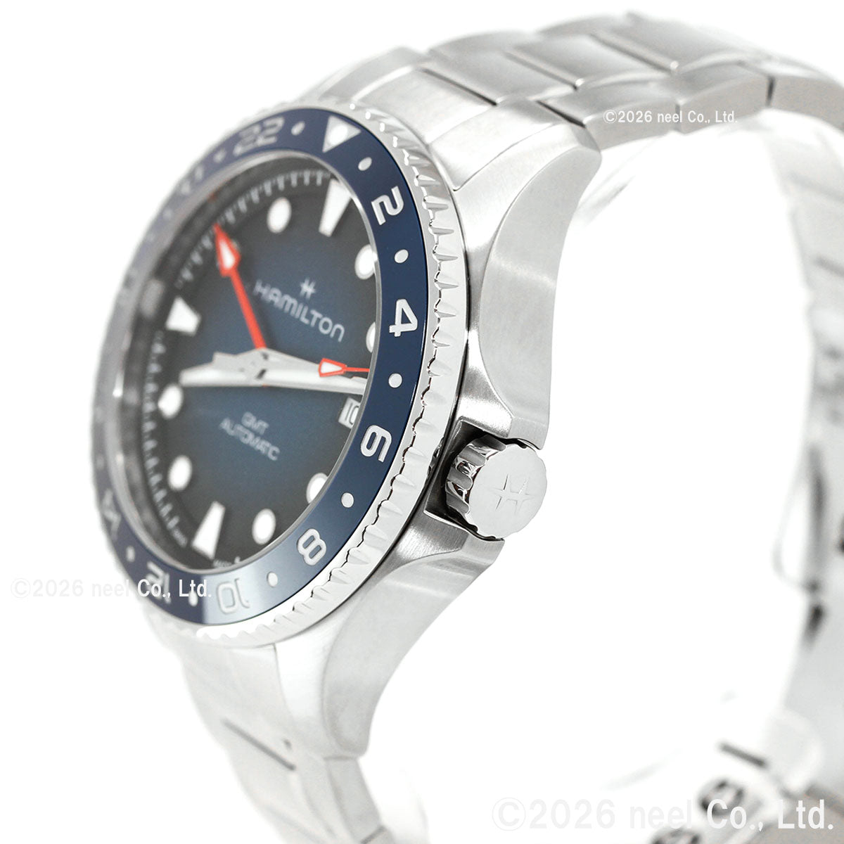 ハミルトン HAMILTON カーキ ネイビー スキューバ GMT H82535140 腕時計 メンズ 自動巻き ダイバーズ KHAKI NAVY【2026 新作】【正規品】【60回分割手数料無料！】