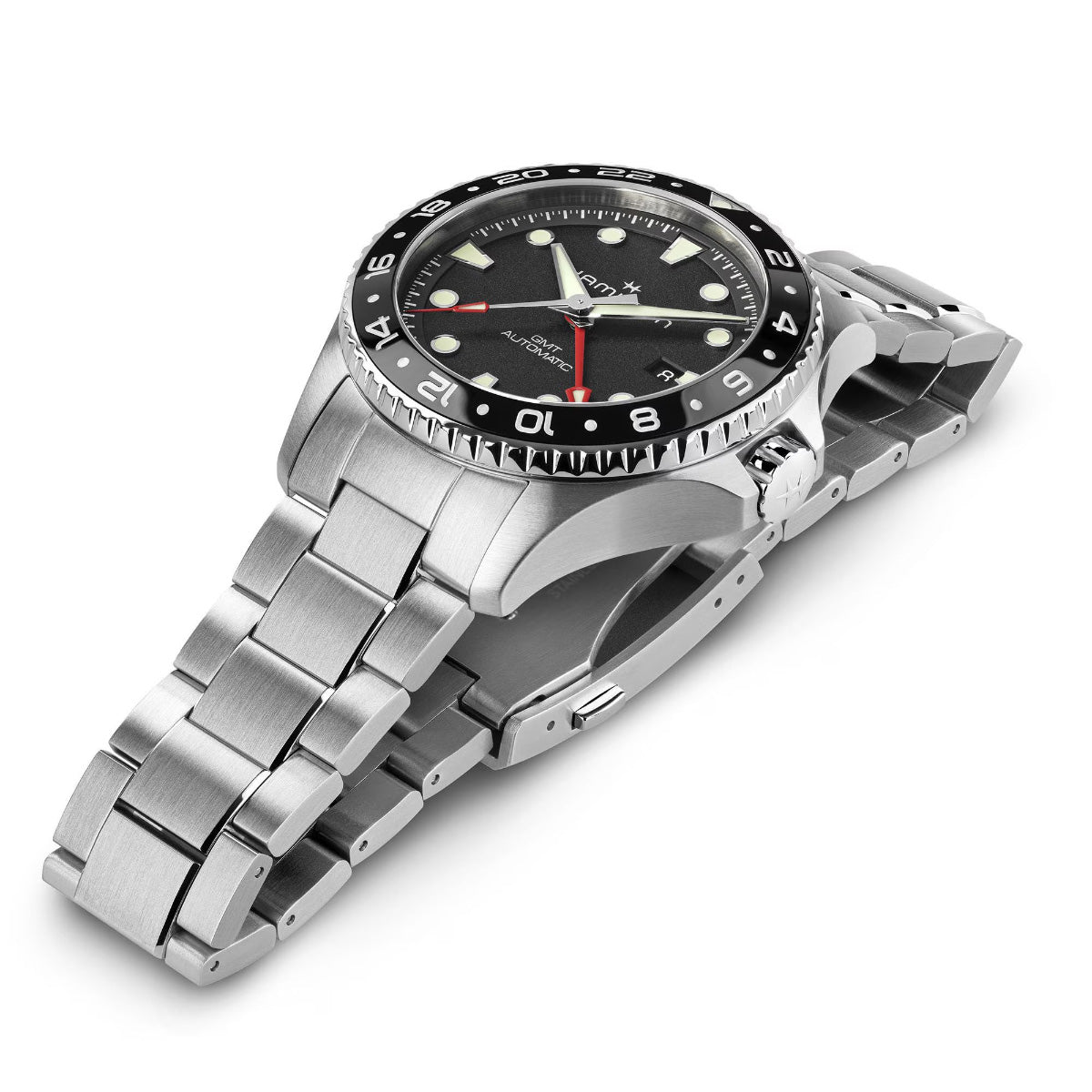 ハミルトン HAMILTON カーキ ネイビー スキューバ GMT H82555130 腕時計 メンズ 自動巻き ダイバーズ KHAKI NAVY【2026 新作】【正規品】【60回分割手数料無料！】