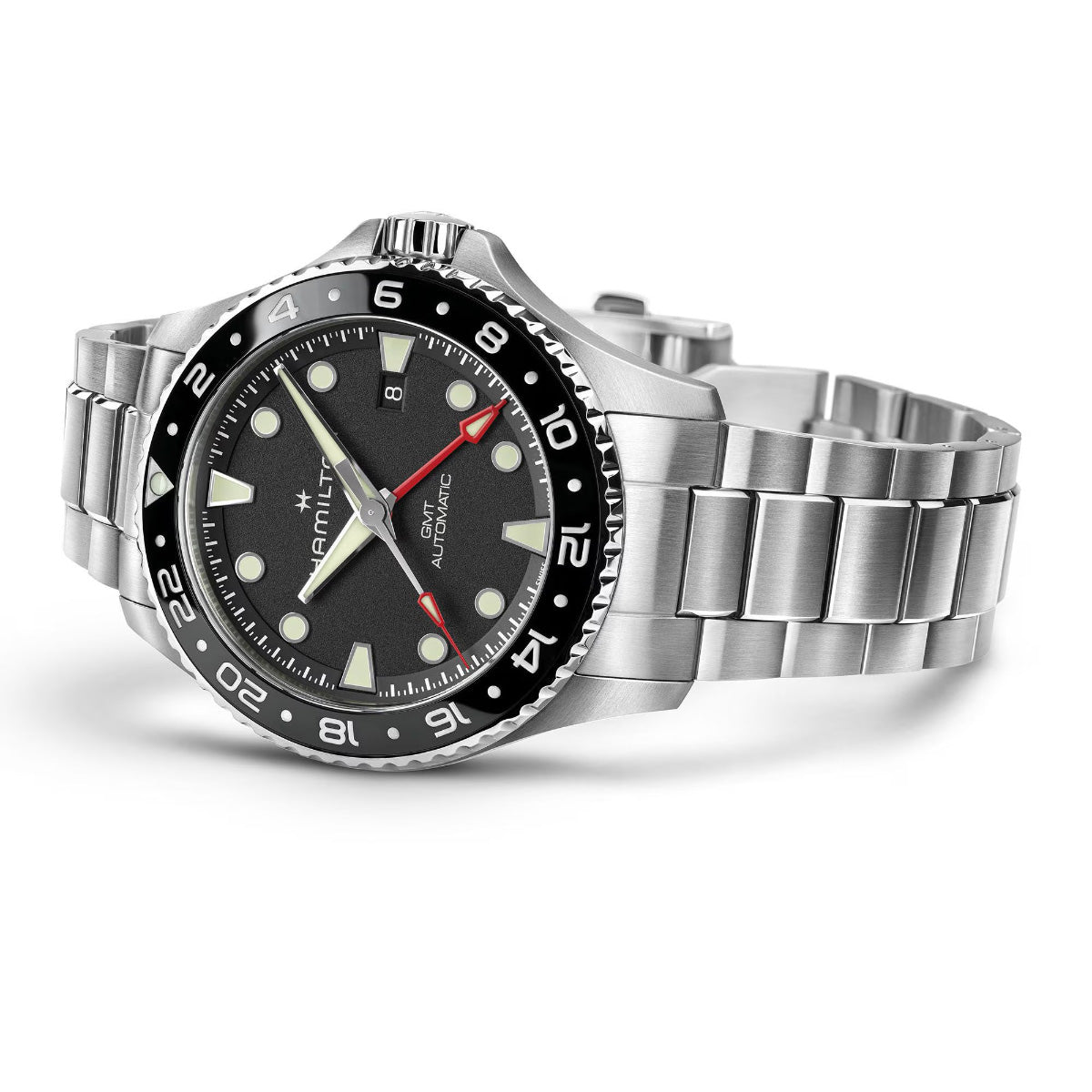 ハミルトン HAMILTON カーキ ネイビー スキューバ GMT H82555130 腕時計 メンズ 自動巻き ダイバーズ KHAKI NAVY【2026 新作】【正規品】【60回分割手数料無料！】