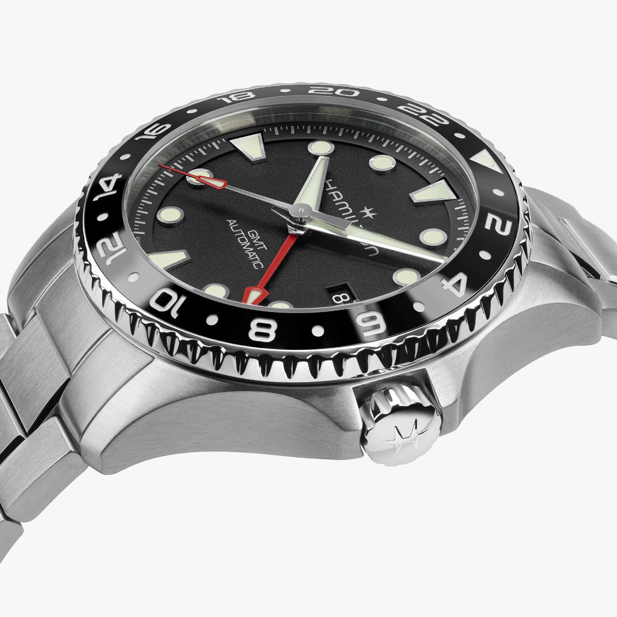 ハミルトン HAMILTON カーキ ネイビー スキューバ GMT H82555130 腕時計 メンズ 自動巻き ダイバーズ KHAKI NAVY【2026 新作】【正規品】【60回分割手数料無料！】