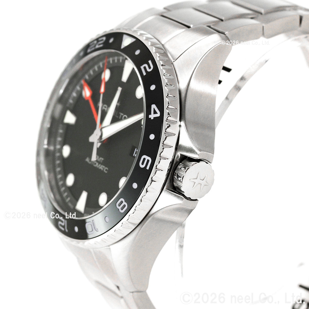 ハミルトン HAMILTON カーキ ネイビー スキューバ GMT H82555130 腕時計 メンズ 自動巻き ダイバーズ KHAKI NAVY【2026 新作】【正規品】【60回分割手数料無料！】