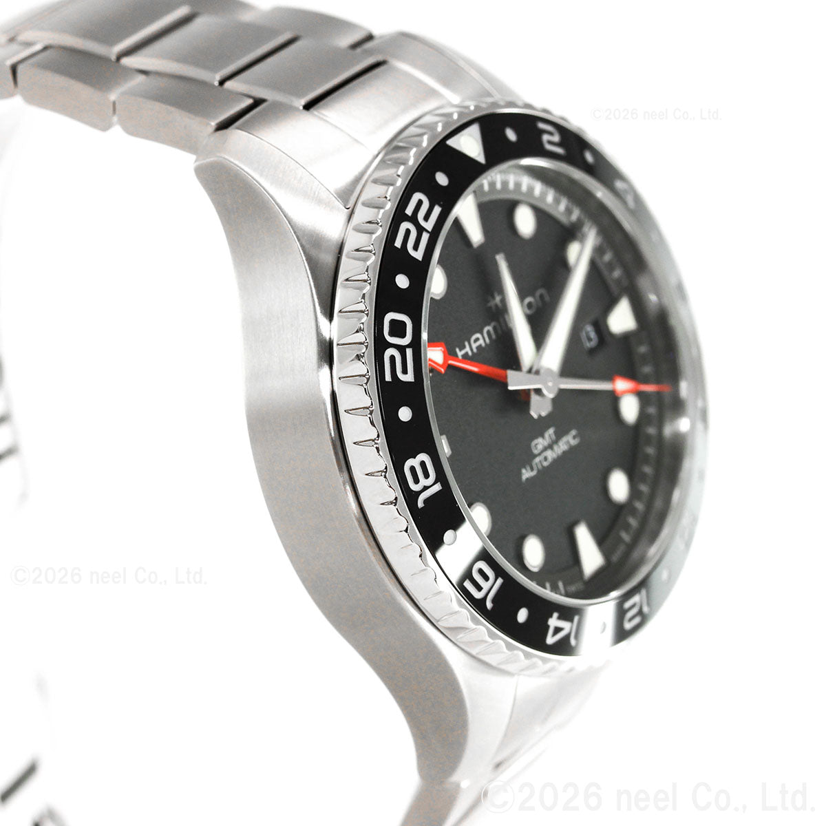 ハミルトン HAMILTON カーキ ネイビー スキューバ GMT H82555130 腕時計 メンズ 自動巻き ダイバーズ KHAKI NAVY【2026 新作】【正規品】【60回分割手数料無料！】