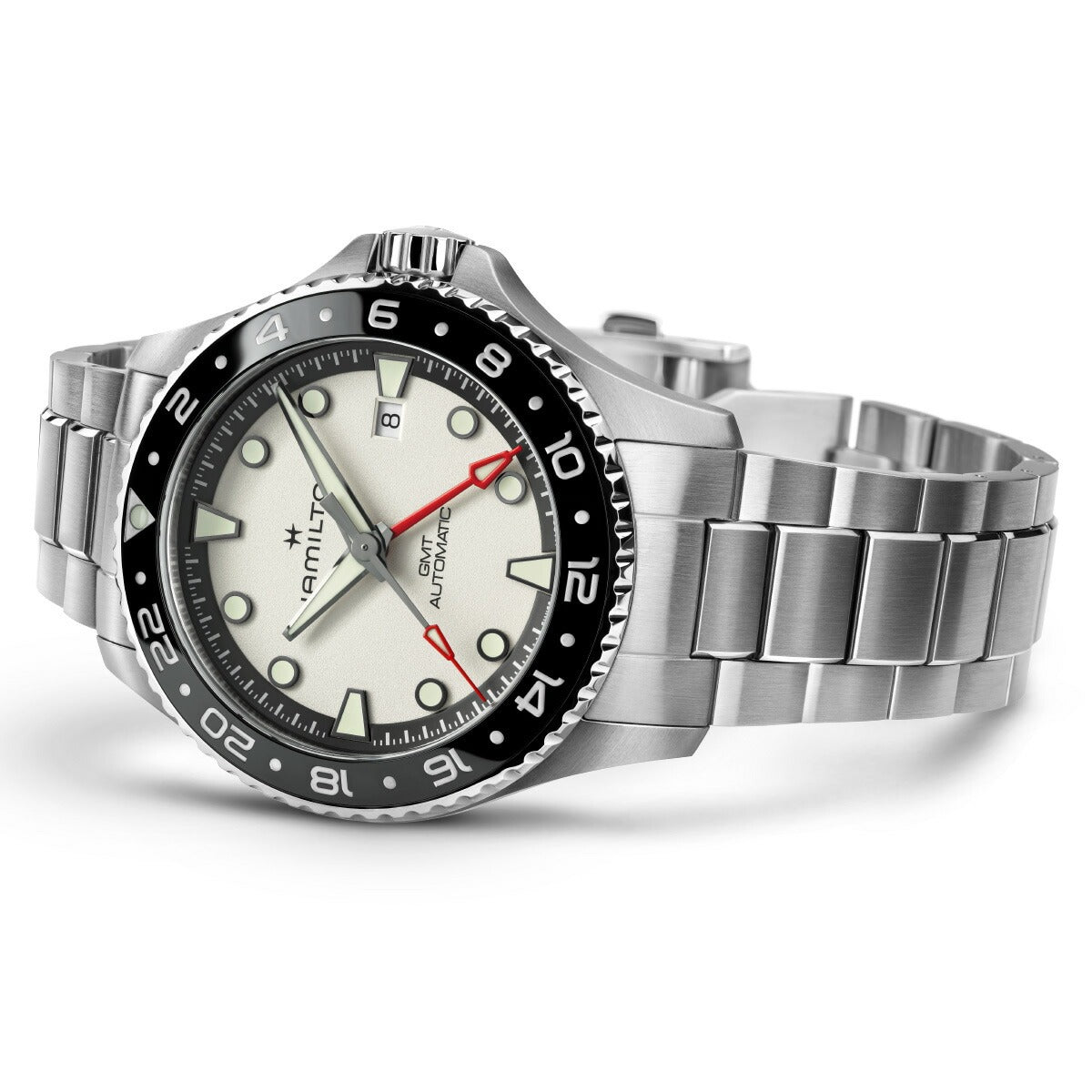 ハミルトン HAMILTON カーキ ネイビー スキューバ GMT オート 43mm H82555150 腕時計 メンズ 自動巻き KHAKI NAVY SCUBA AUTOMATIC【2025 新作】【正規品】【60回分割手数料無料！】