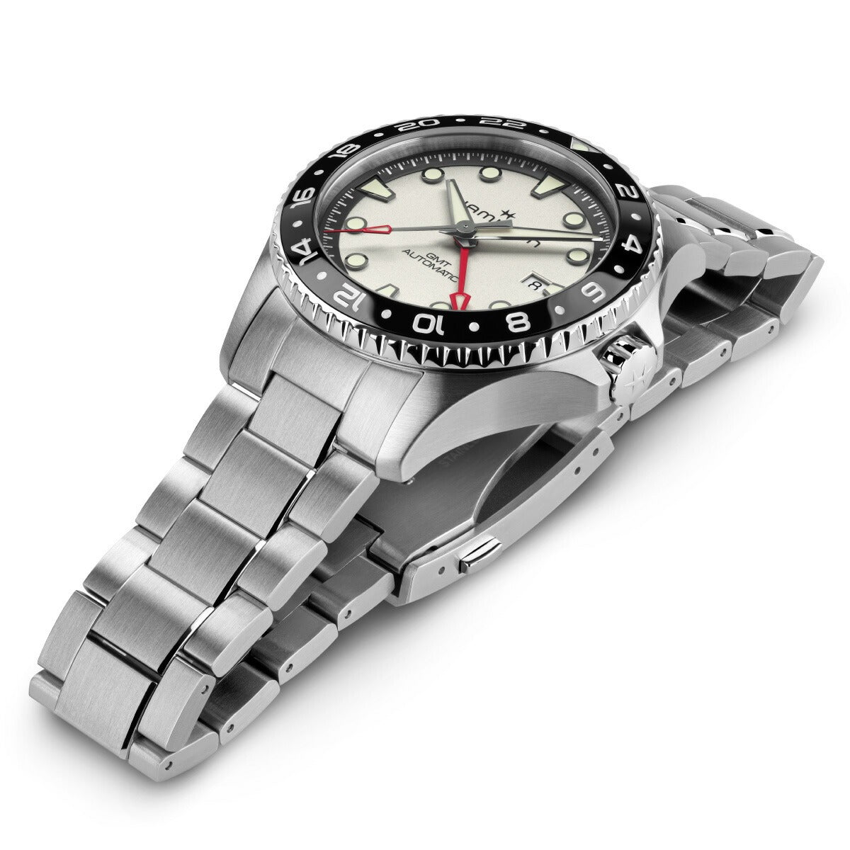 ハミルトン HAMILTON カーキ ネイビー スキューバ GMT オート 43mm H82555150 腕時計 メンズ 自動巻き KHAKI NAVY SCUBA AUTOMATIC【2025 新作】【正規品】【60回分割手数料無料！】