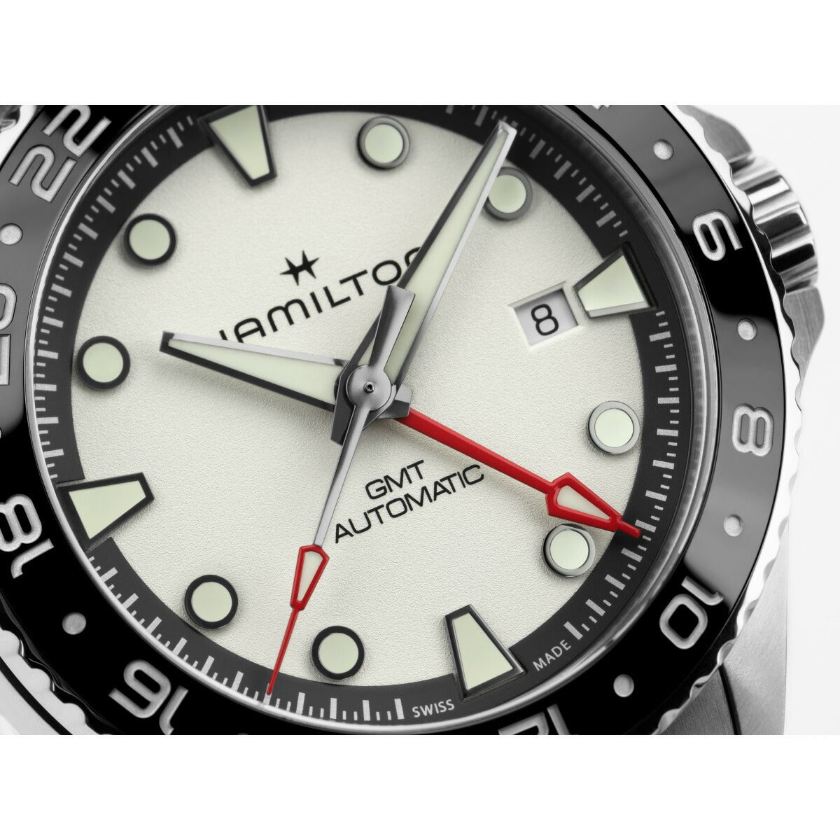 ハミルトン HAMILTON カーキ ネイビー スキューバ GMT オート 43mm H82555150 腕時計 メンズ 自動巻き KHAKI NAVY SCUBA AUTOMATIC【2025 新作】【正規品】【60回分割手数料無料！】