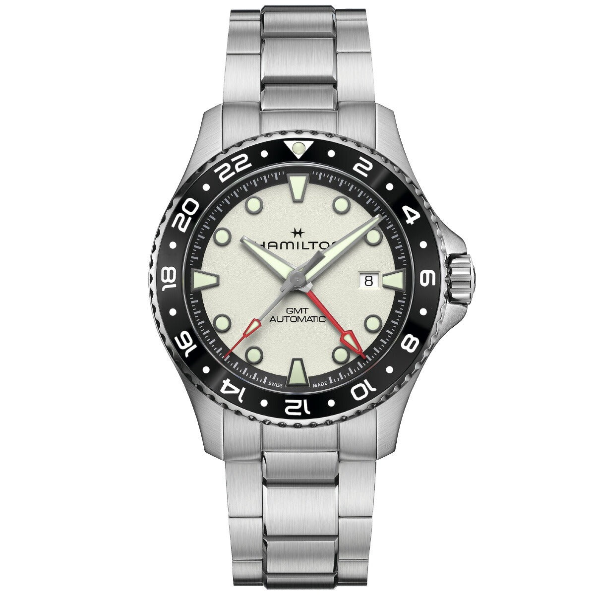 ハミルトン HAMILTON カーキ ネイビー スキューバ GMT オート 43mm H82555150 腕時計 メンズ 自動巻き KHAKI NAVY SCUBA AUTOMATIC【2025 新作】【正規品】【60回分割手数料無料！】