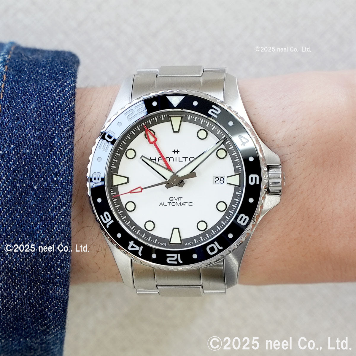 ハミルトン HAMILTON カーキ ネイビー スキューバ GMT オート 43mm H82555150 腕時計 メンズ 自動巻き KHAKI NAVY SCUBA AUTOMATIC【2025 新作】【正規品】【60回分割手数料無料！】