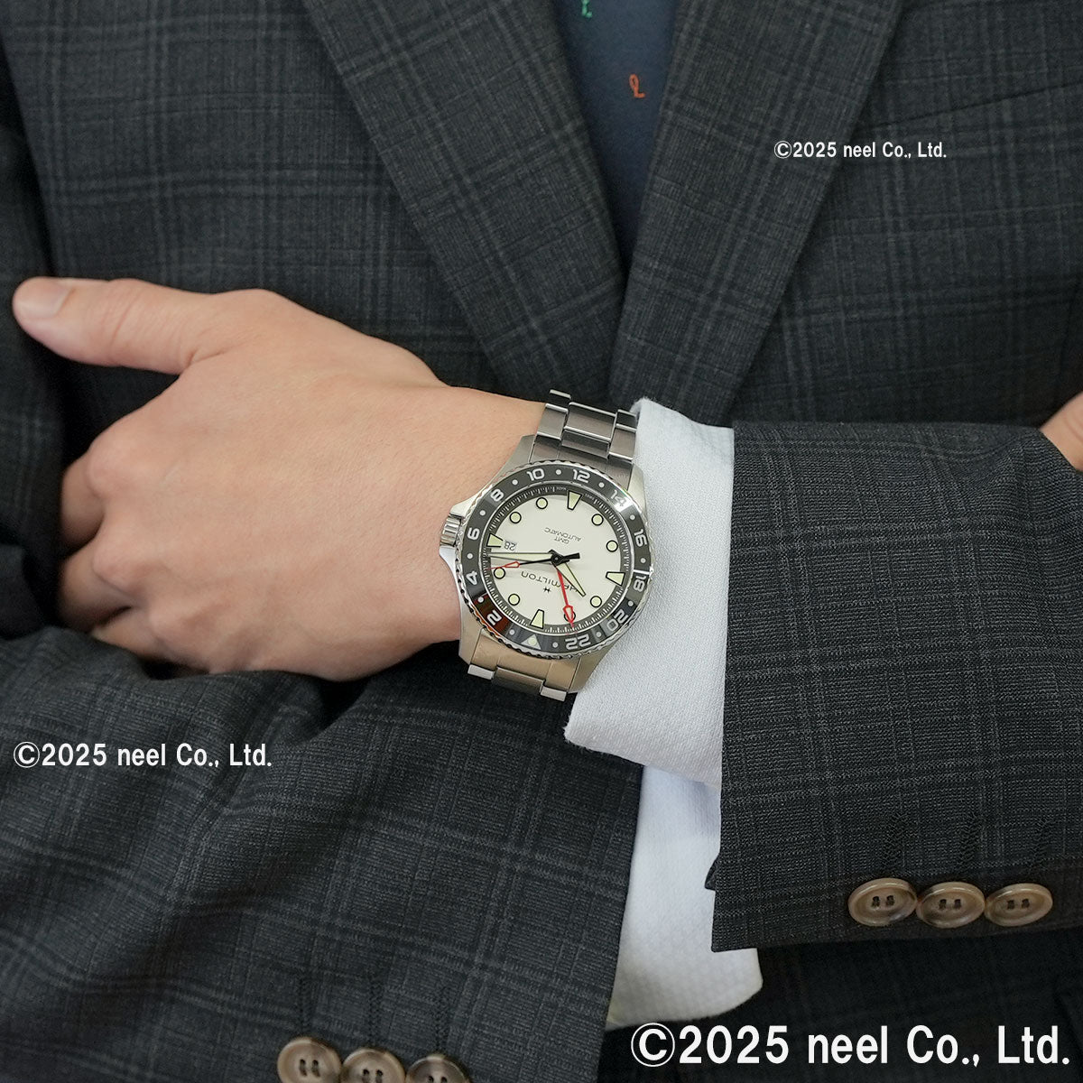 ハミルトン HAMILTON カーキ ネイビー スキューバ GMT オート 43mm H82555150 腕時計 メンズ 自動巻き KHAKI NAVY SCUBA AUTOMATIC【2025 新作】【正規品】【60回分割手数料無料！】
