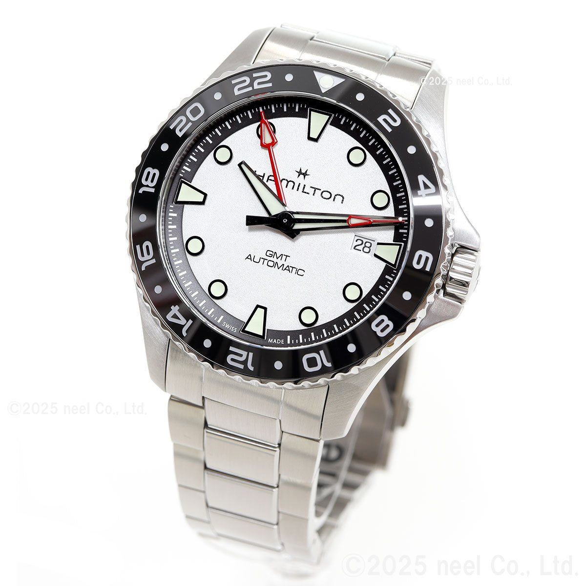 ハミルトン HAMILTON カーキ ネイビー スキューバ GMT オート 43mm H82555150 腕時計 メンズ 自動巻き KHAKI NAVY SCUBA AUTOMATIC【2025 新作】【正規品】【60回分割手数料無料！】