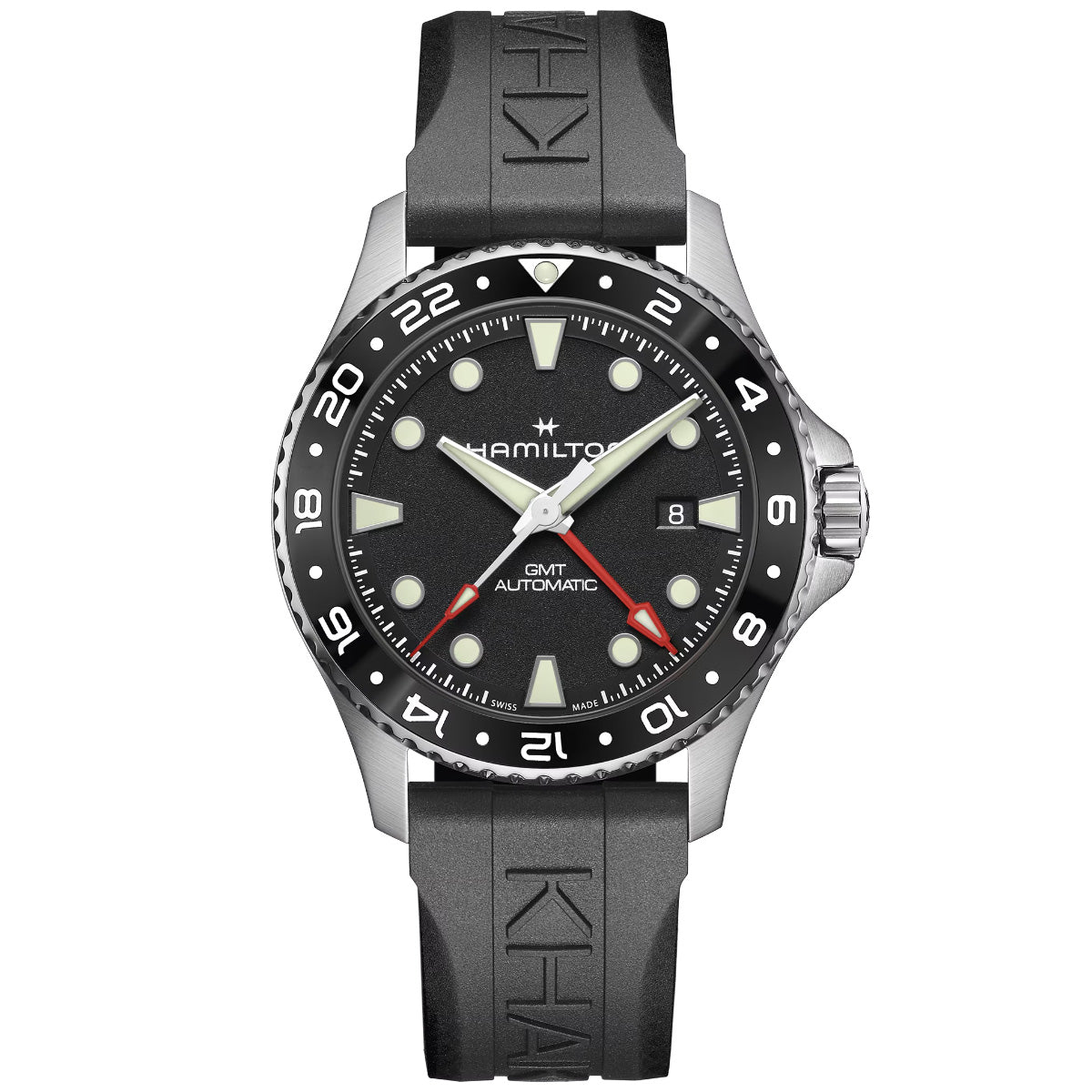 ハミルトン HAMILTON カーキ ネイビー スキューバ GMT H82555330 腕時計 メンズ 自動巻き ダイバーズ KHAKI NAVY【2026 新作】【正規品】【60回分割手数料無料！】