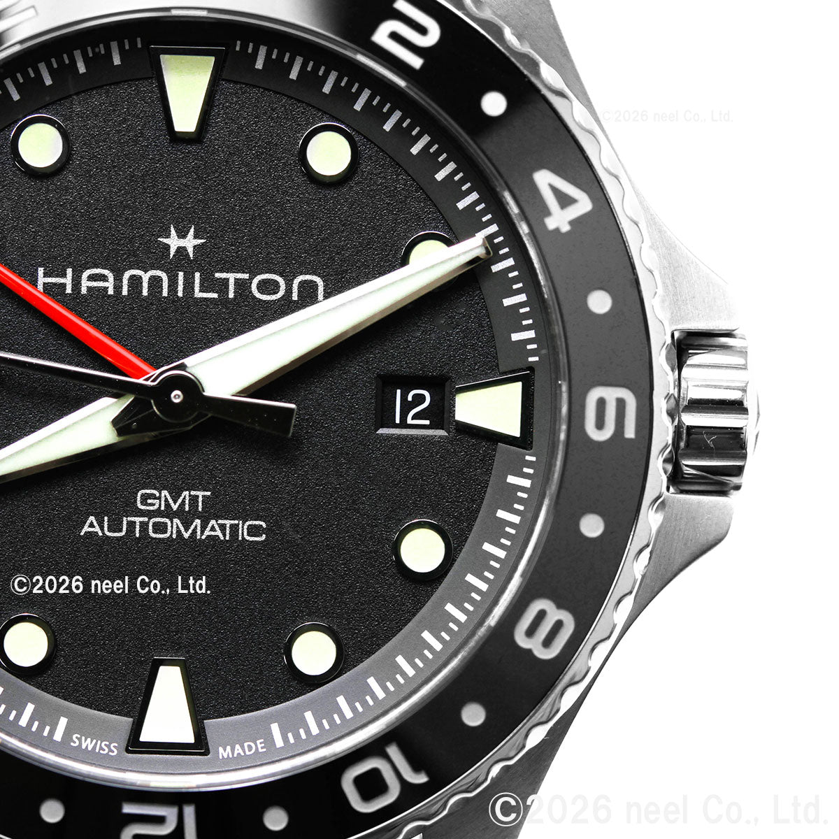 ハミルトン HAMILTON カーキ ネイビー スキューバ GMT H82555330 腕時計 メンズ 自動巻き ダイバーズ KHAKI NAVY【2026 新作】【正規品】【60回分割手数料無料！】