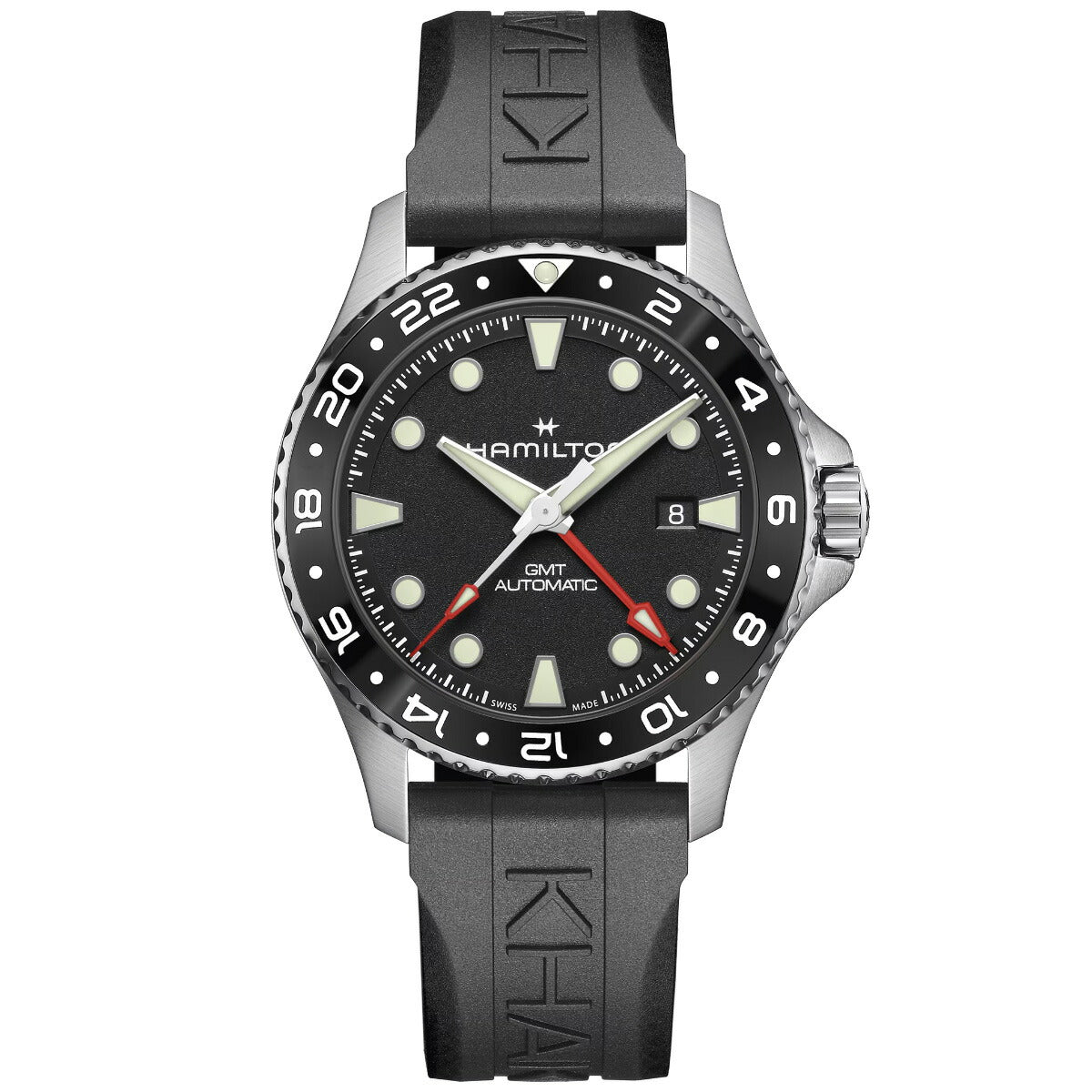 ハミルトン HAMILTON カーキ ネイビー スキューバ GMT H82555330 腕時計 メンズ 自動巻き ダイバーズ KHAKI NAVY【2026 新作】【正規品】【60回分割手数料無料！】