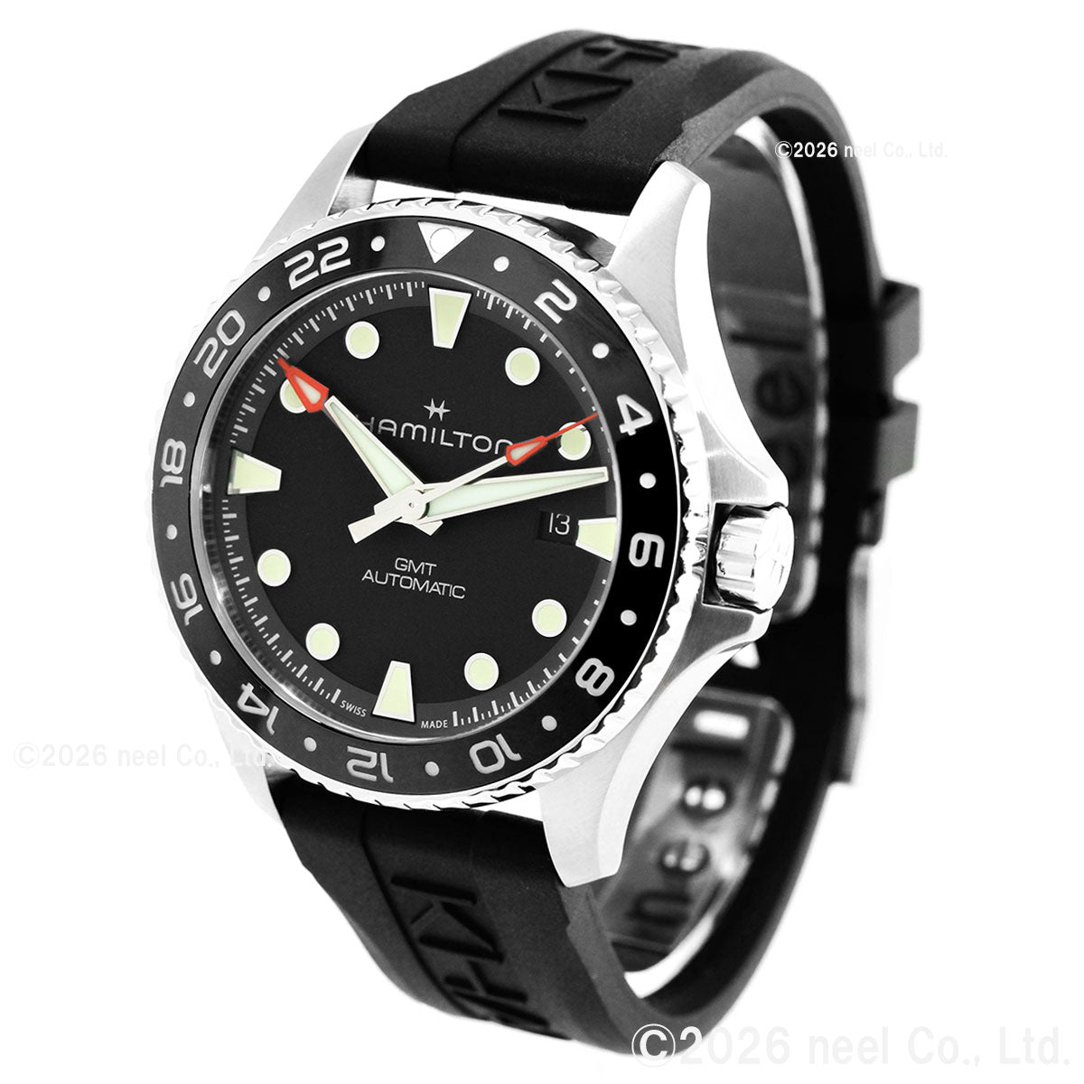 ハミルトン HAMILTON カーキ ネイビー スキューバ GMT H82555330 腕時計 メンズ 自動巻き ダイバーズ KHAKI NAVY【2026 新作】【正規品】【60回分割手数料無料！】