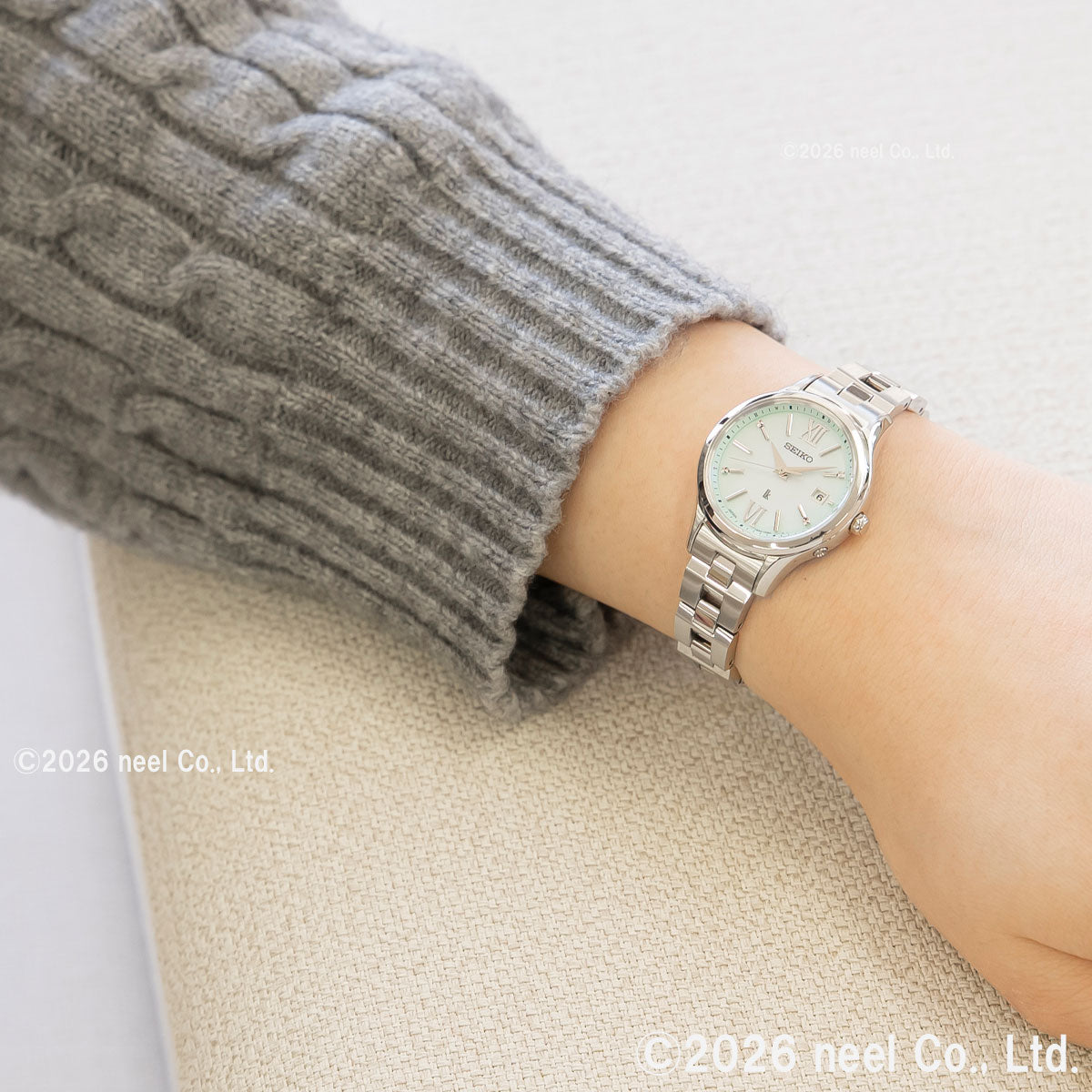 セイコー ルキア SEIKO LUKIA 電波 ソーラー ペア限定モデル 腕時計 レディース HEE001J Essential Collection エバーグリーン EVERGREEN【2026 新作】