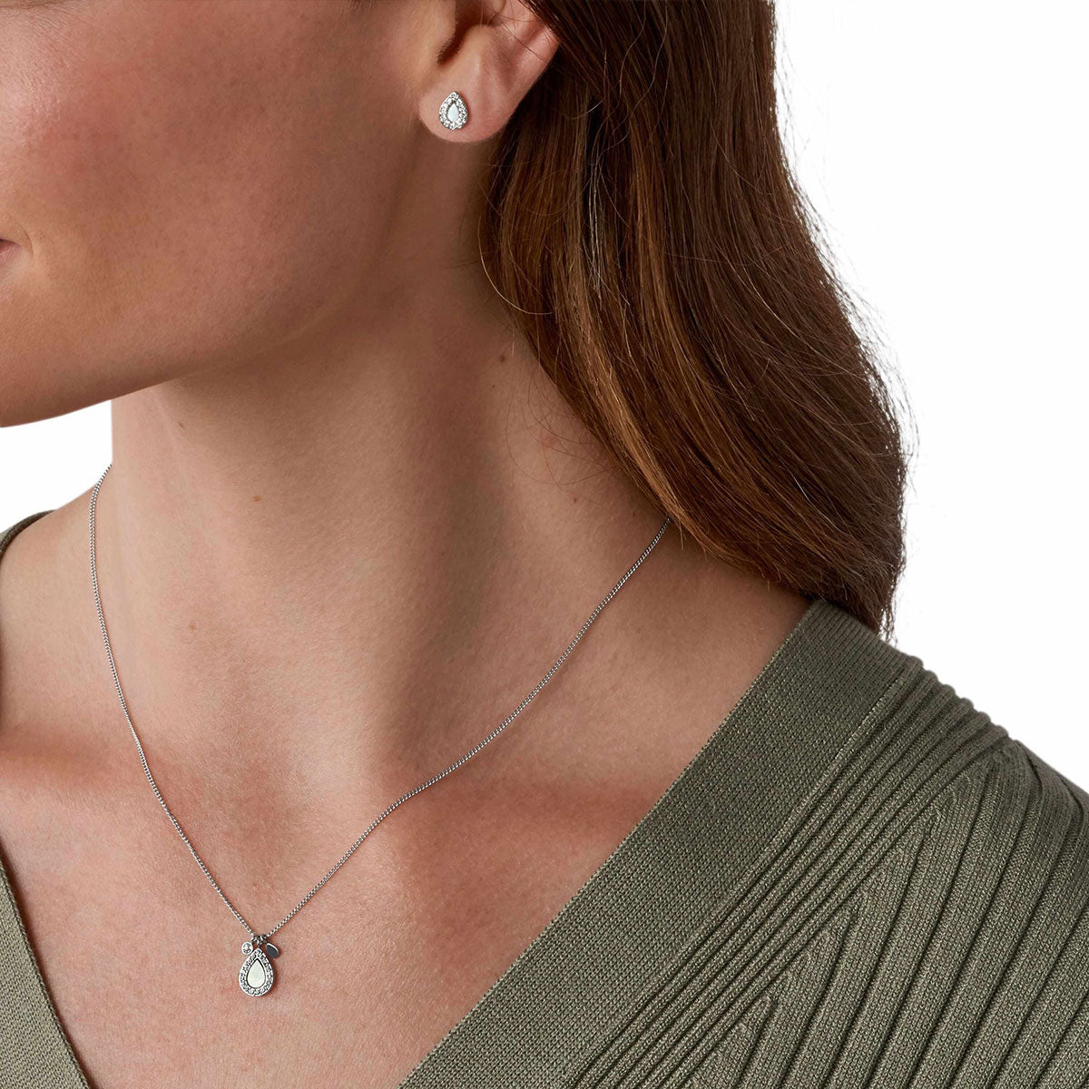 フォッシル FOSSIL Merrit アクセサリー ネックレス＆ピアス ギフトセット レディース JF03765040