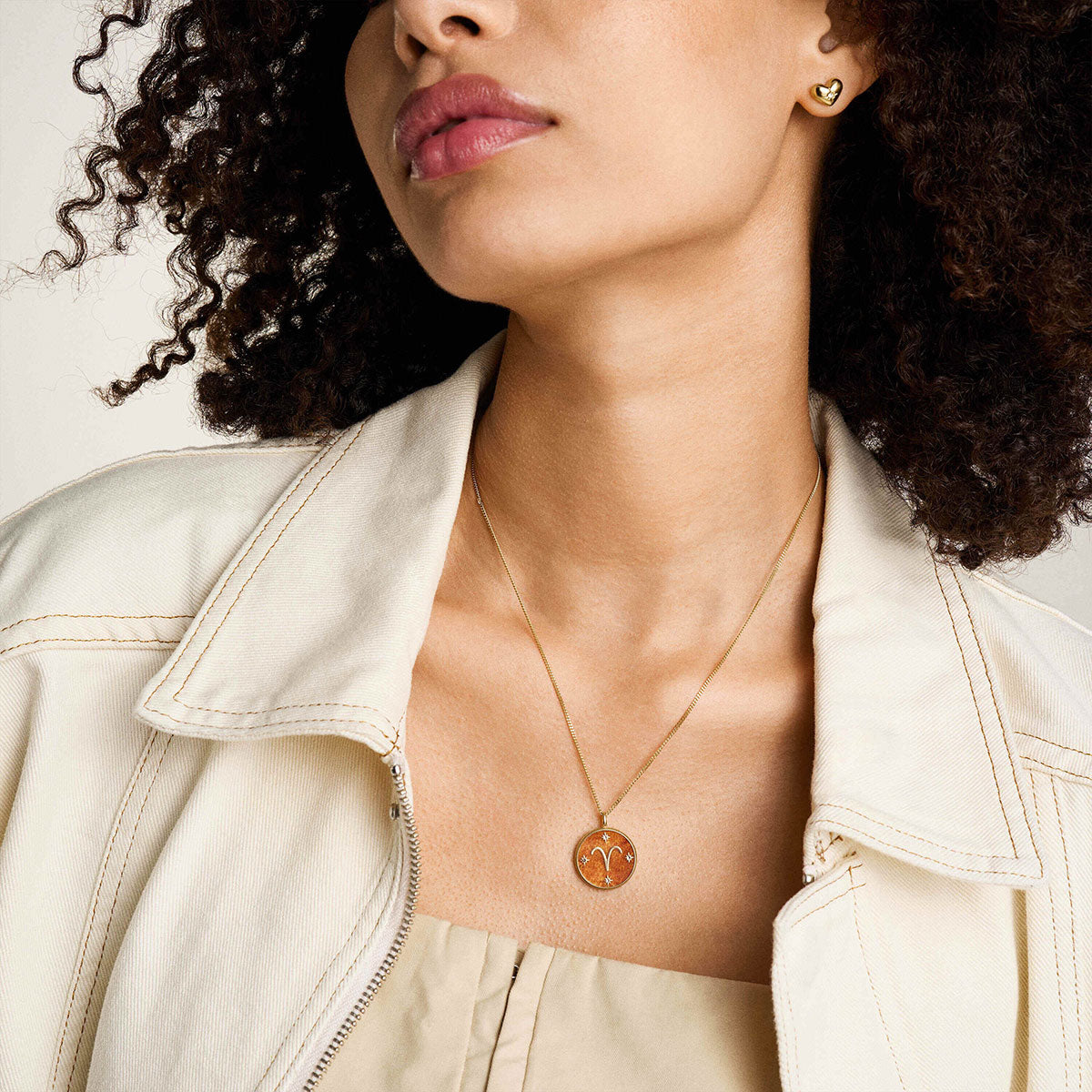 フォッシル FOSSIL Sutton アクセサリー ネックレス ペンダント おひつじ座 レディース JF04838710