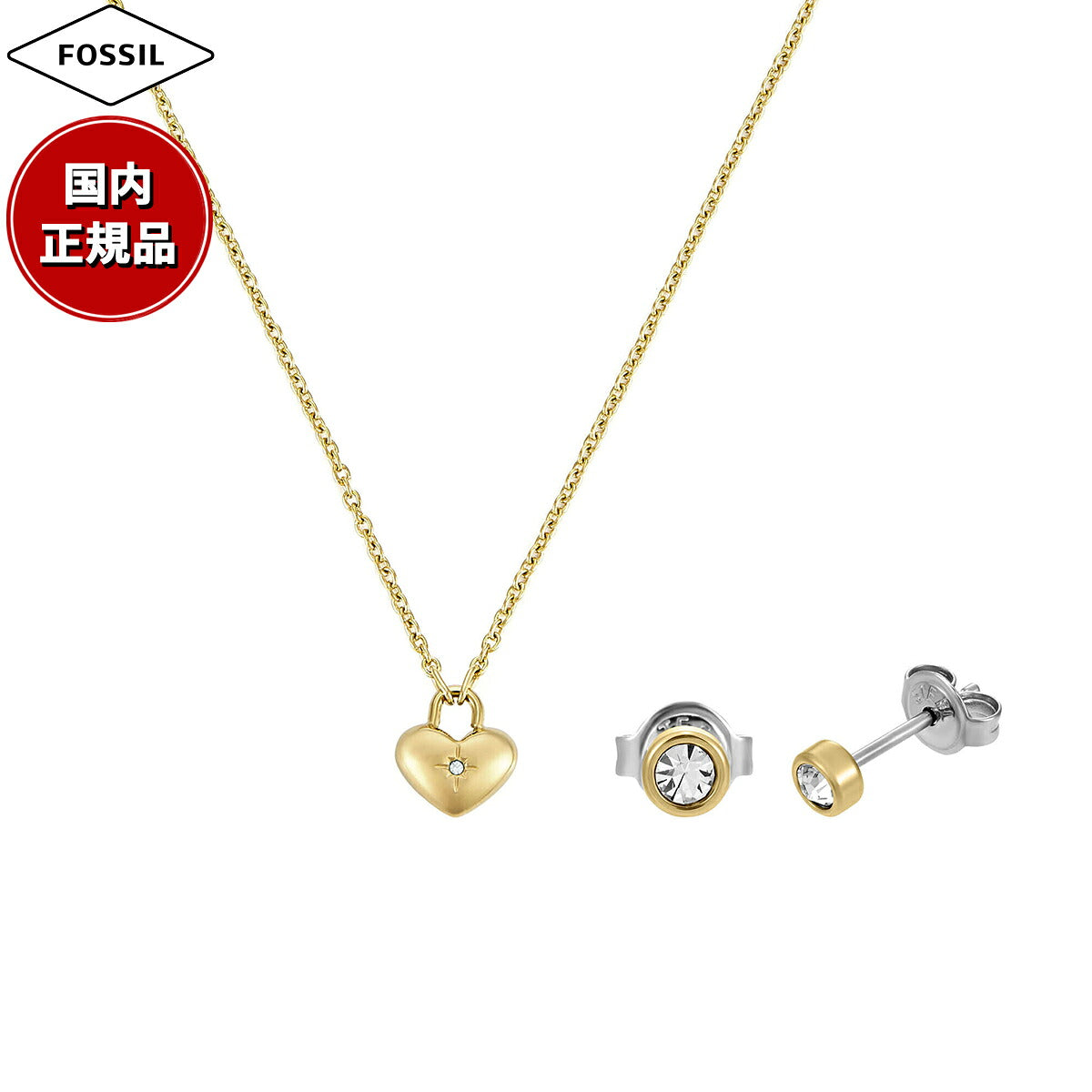 フォッシル FOSSIL Sadie アクセサリー ネックレス＆ピアス ギフトセット レディース JF04881SET