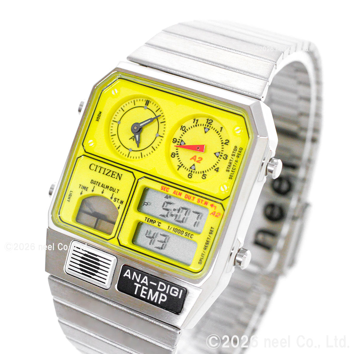 シチズンコレクション レコードレーベル RECORD LABEL JG2170-59Y アナデジテンプ 特定店限定 腕時計 PLAYGROUND Edition ANA-DIGI TEMP CITIZEN COLLECTION【2026 新作】