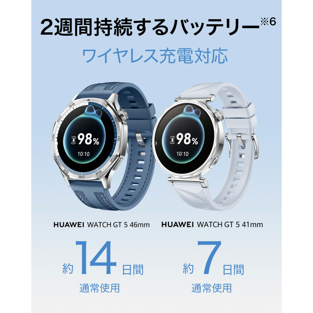 ファーウェイ HUAWEI スマートウォッチ WATCH GT5 41mm JNA-B19-BLU ウェアラブル 血中酸素 ゴルフナビ ブルー 腕時計 メンズ レディース【2024 新作】