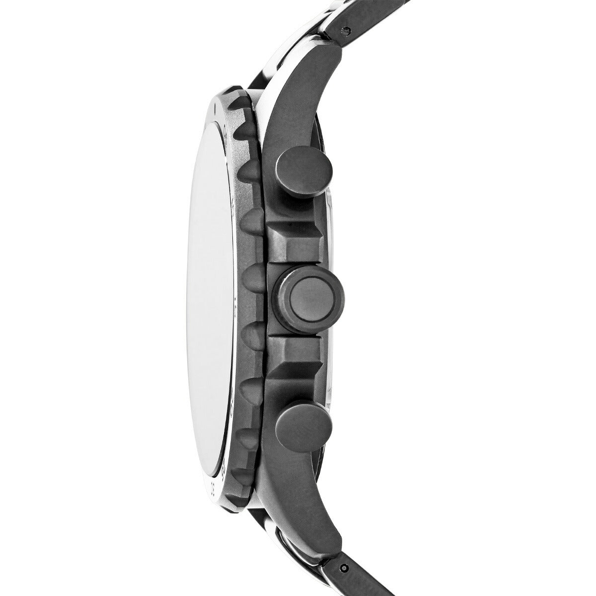 フォッシル FOSSIL 腕時計 メンズ NATE クロノグラフ スモーク ステンレススチールウォッチ JR1437