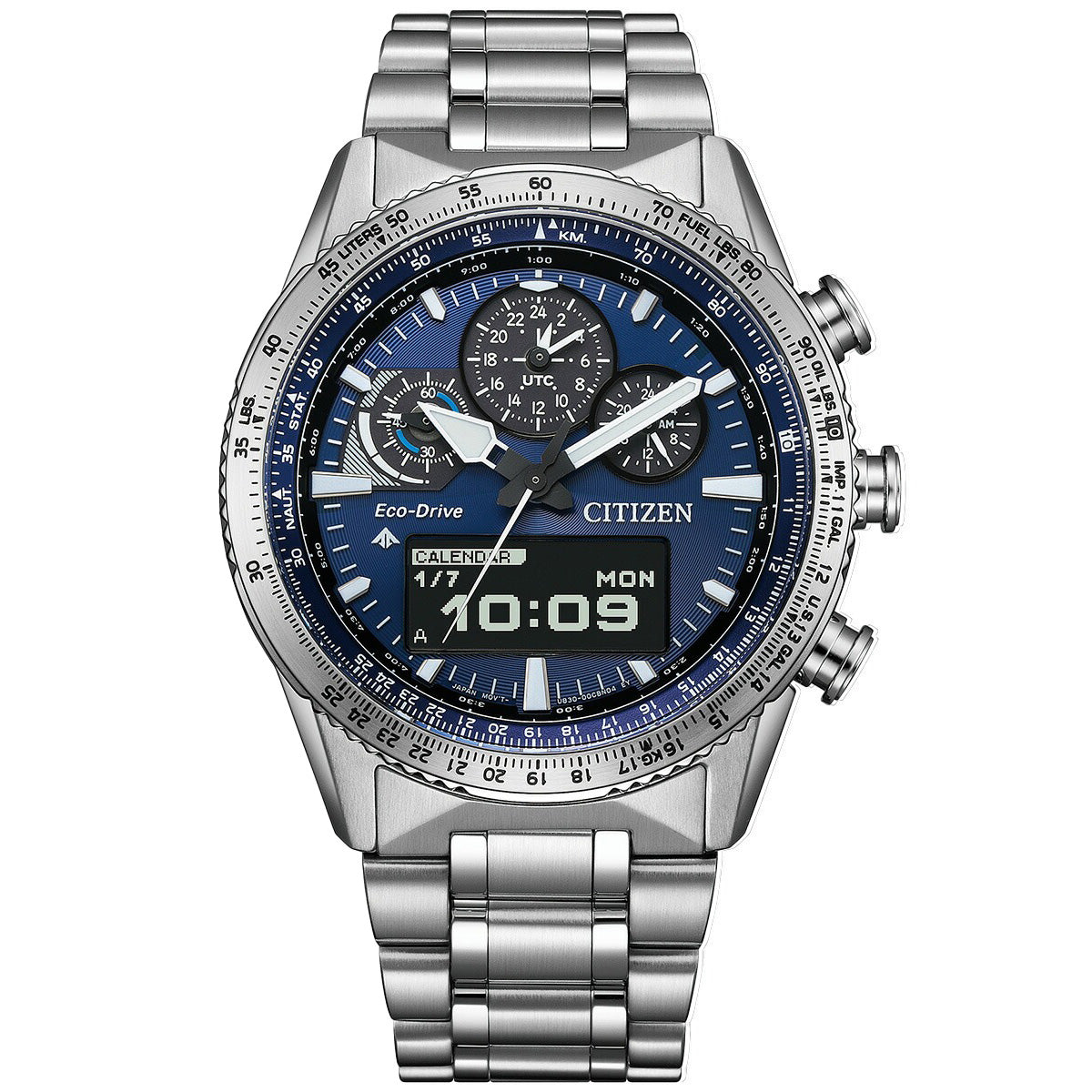 シチズン プロマスター スカイ エコドライブ 腕時計 メンズ JV2000-51L ソーラー クロノグラフ アナデジ CITIZEN PROMASTER SKY【2025 新作】
