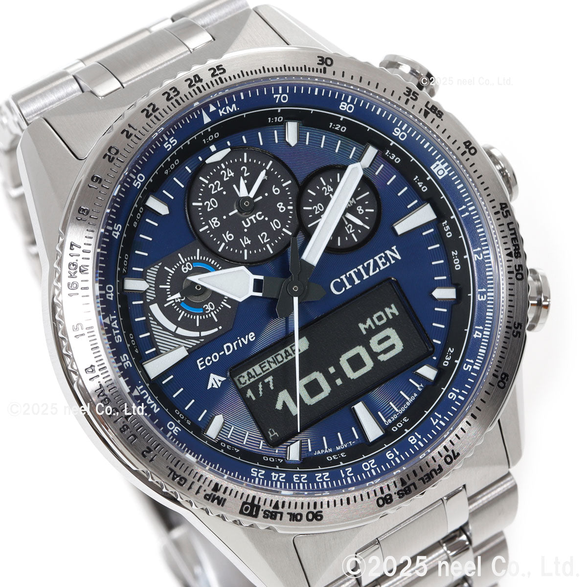 シチズン プロマスター スカイ エコドライブ 腕時計 メンズ JV2000-51L ソーラー クロノグラフ アナデジ CITIZEN PROMASTER SKY【2025 新作】