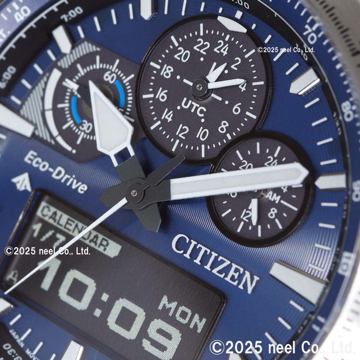 シチズン プロマスター スカイ エコドライブ 腕時計 メンズ JV2000-51L ソーラー クロノグラフ アナデジ CITIZEN PROMASTER SKY【2025 新作】
