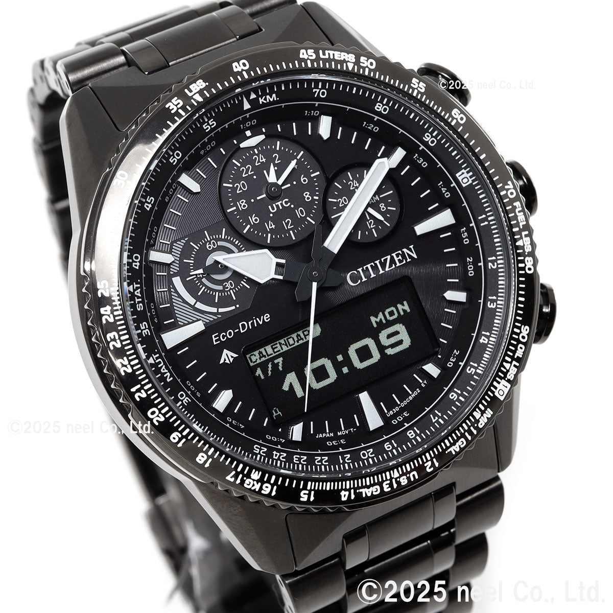 シチズン プロマスター スカイ エコドライブ 腕時計 メンズ JV2005-58E ソーラー クロノグラフ アナデジ CITIZEN PROMASTER SKY【2025 新作】
