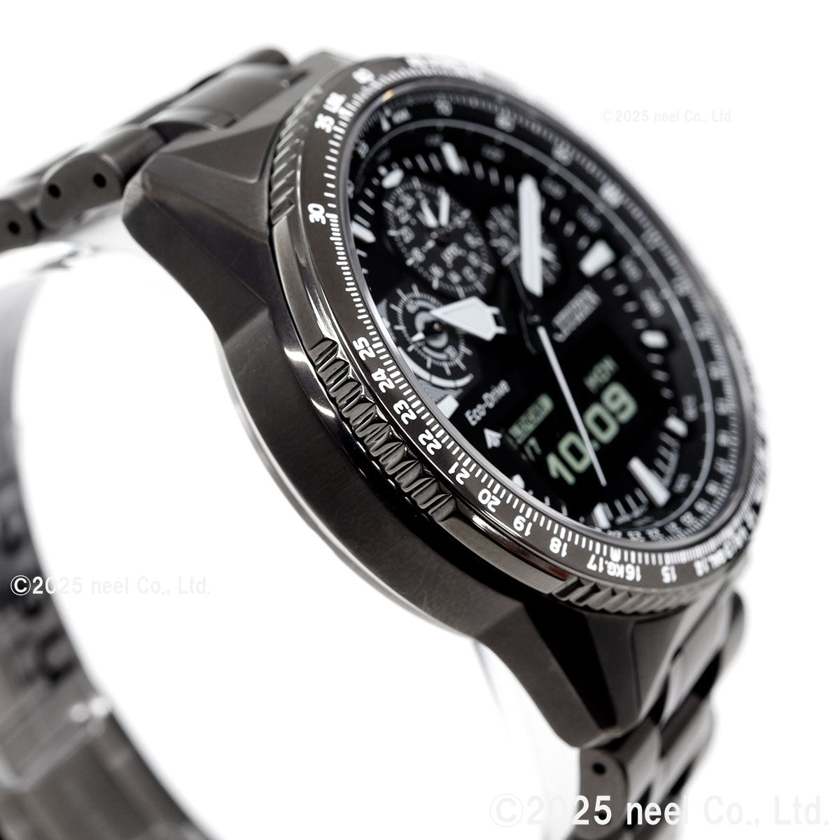 シチズン プロマスター スカイ エコドライブ 腕時計 メンズ JV2005-58E ソーラー クロノグラフ アナデジ CITIZEN PROMASTER SKY【2025 新作】