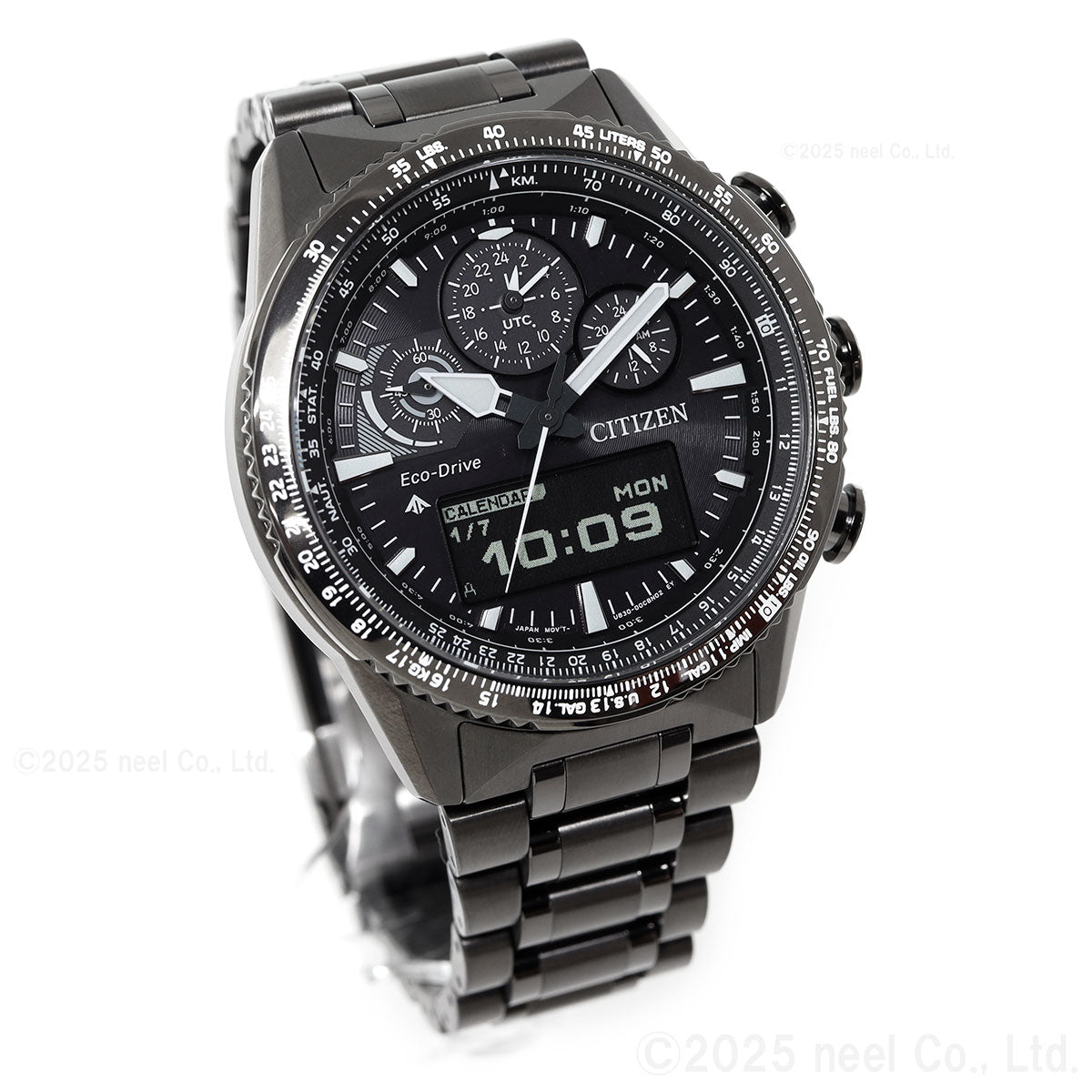 シチズン プロマスター スカイ エコドライブ 腕時計 メンズ JV2005-58E ソーラー クロノグラフ アナデジ CITIZEN PROMASTER SKY【2025 新作】