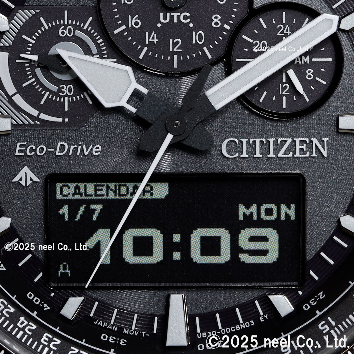 シチズン プロマスター スカイ エコドライブ 腕時計 メンズ JV2006-55H ソーラー クロノグラフ アナデジ CITIZEN PROMASTER SKY【2025 新作】