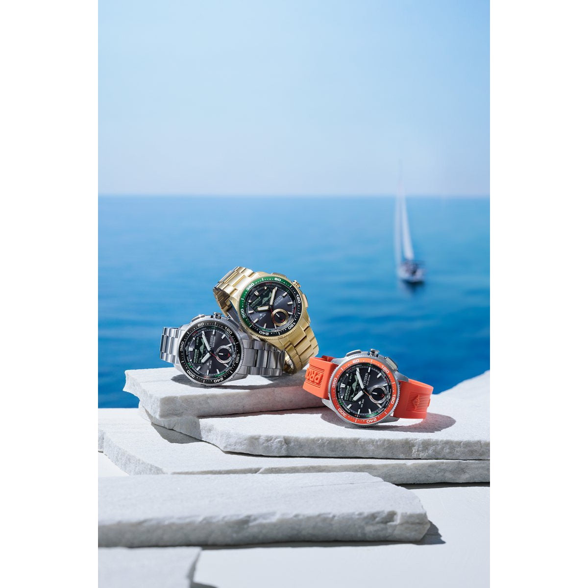 シチズン プロマスター マリン エコドライブ コンビネーションウオッチ Wave Tracker 腕時計 メンズ JV3001-53E ソーラー CITIZEN PROMASTER MARINE【2026 新作】