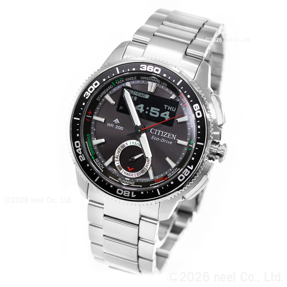 シチズン プロマスター マリン エコドライブ コンビネーションウオッチ Wave Tracker 腕時計 メンズ JV3001-53E ソーラー CITIZEN PROMASTER MARINE【2026 新作】