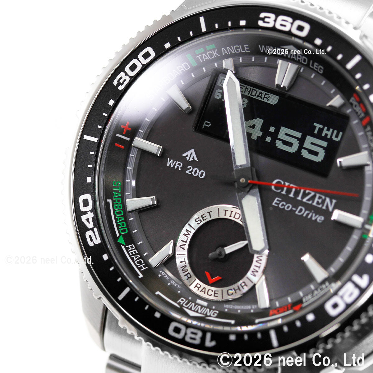 シチズン プロマスター マリン エコドライブ コンビネーションウオッチ Wave Tracker 腕時計 メンズ JV3001-53E ソーラー CITIZEN PROMASTER MARINE【2026 新作】