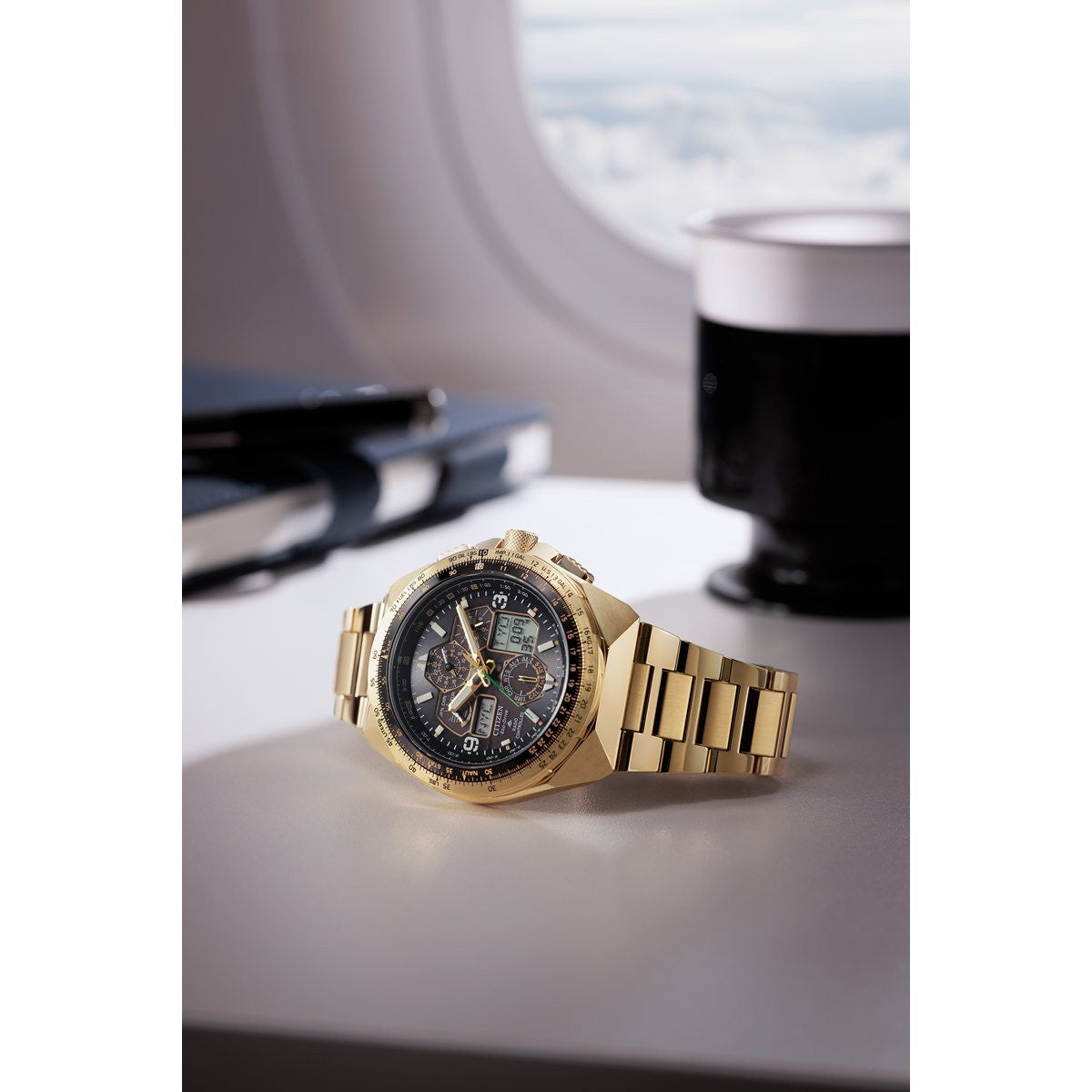 シチズン プロマスター スカイ エコドライブ 50周年限定 電波時計 腕時計 JY8144-50E ソーラー CITIZEN PROMASTER SKY スカイホーク SKYHAWK【2026 新作】