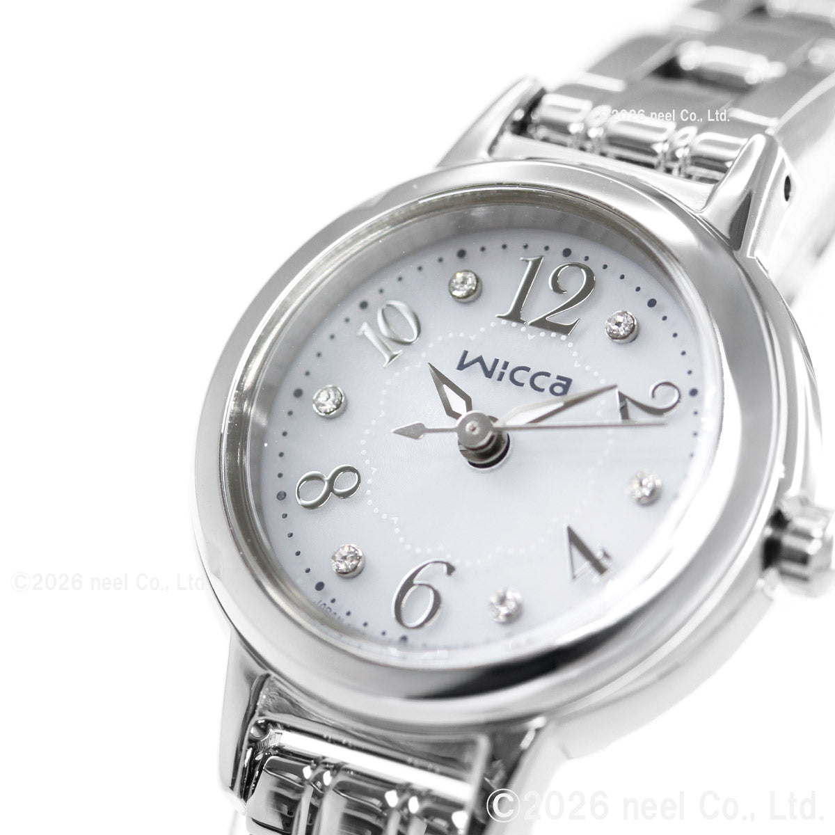 シチズン ウィッカ CITIZEN wicca ソーラー エコドライブ 腕時計 レディース スワロフスキーモデル KH9-914-15