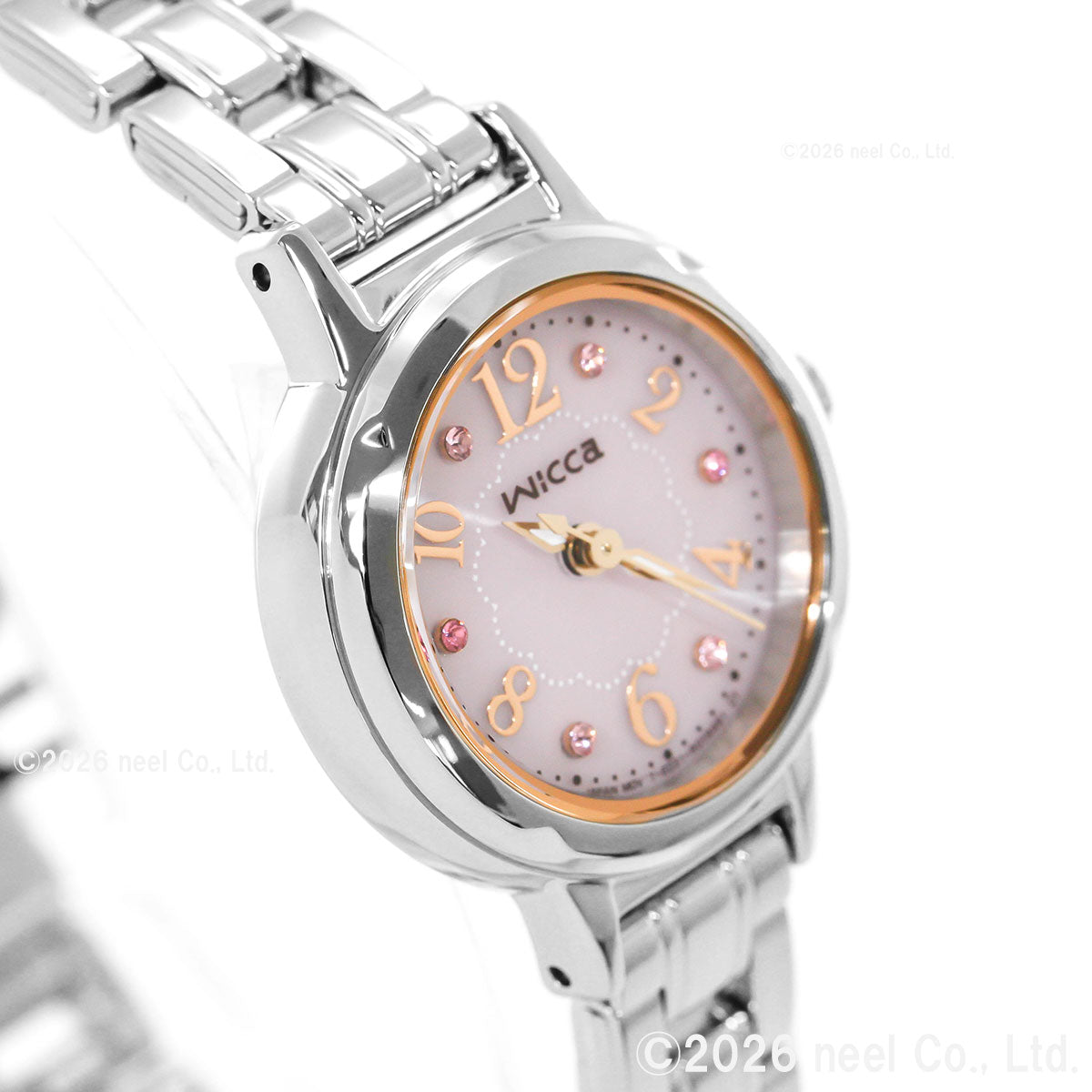 シチズン ウィッカ CITIZEN wicca ソーラー エコドライブ 腕時計 レディース スワロフスキーモデル KH9-914-93