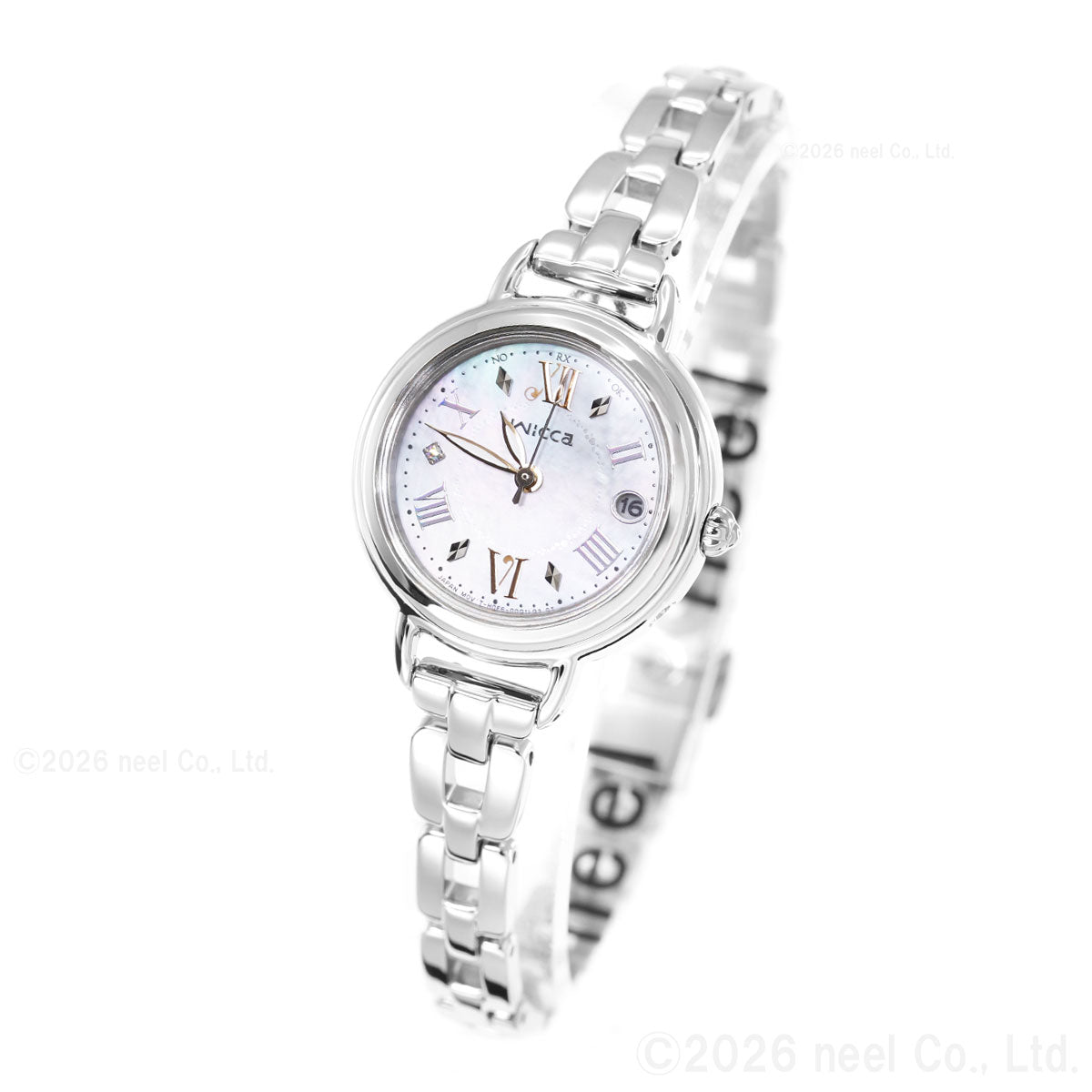 シチズン ウィッカ CITIZEN wicca ソーラーテック 電波時計 限定モデル 腕時計 レディース KL0-511-21 カフェタイム 替えバンド付属【2026 新作】