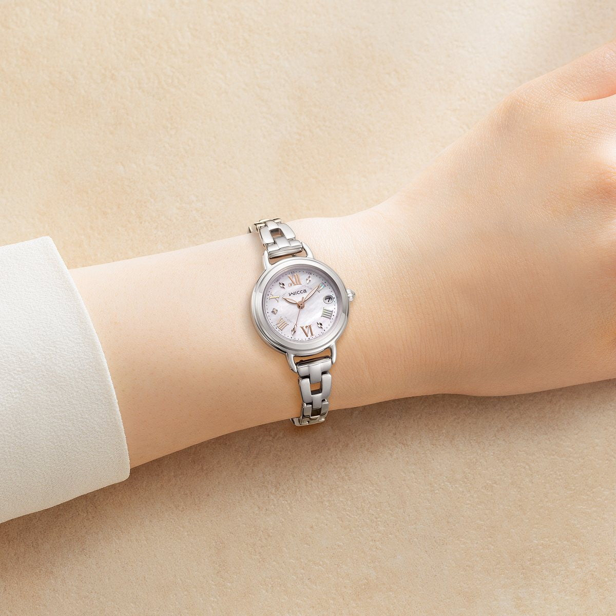 シチズン ウィッカ CITIZEN wicca ソーラーテック 電波時計 限定モデル 腕時計 レディース KL0-511-21 カフェタイム 替えバンド付属【2026 新作】