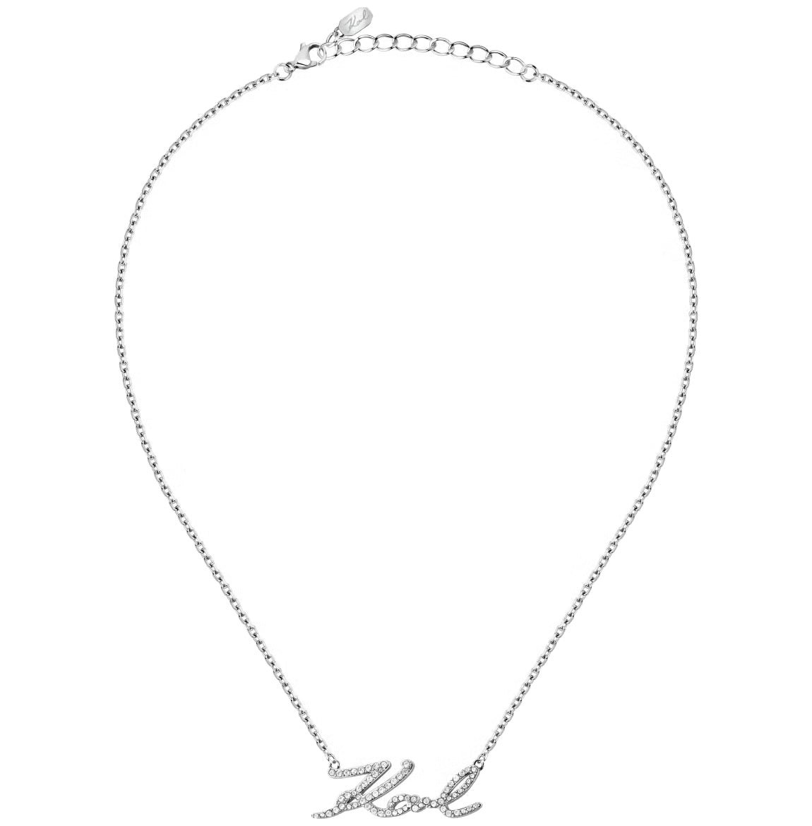 カール ラガーフェルド KARL LAGERFELD ネックレス ペンダント アクセサリー チャームコレクション Charm Collection シルバー クリスタル ホワイト KLAYD04