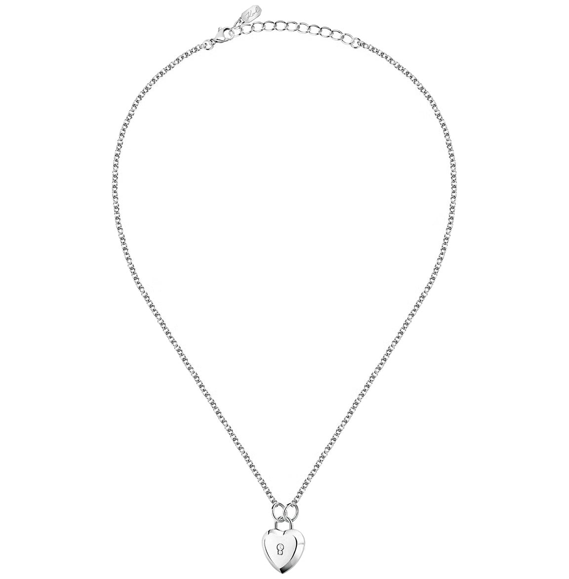 カール ラガーフェルド KARL LAGERFELD ネックレス ペンダント アクセサリー チャームコレクション Charm Collection シルバー クリスタル ホワイト ハート チャーム KLAYD08