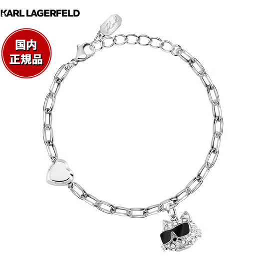 カール ラガーフェルド KARL LAGERFELD ブレスレット アクセサリー チャームコレクション Charm Collection シルバー クリスタル ホワイト エナメル シュペット チャーム KLAYD16