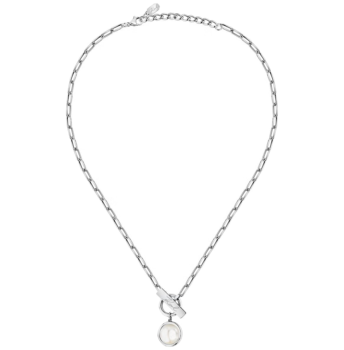 カール ラガーフェルド KARL LAGERFELD ネックレス ペンダント アクセサリー パールコレクション Pearl Collection シルバー シェル パール ホワイト KLAYR04